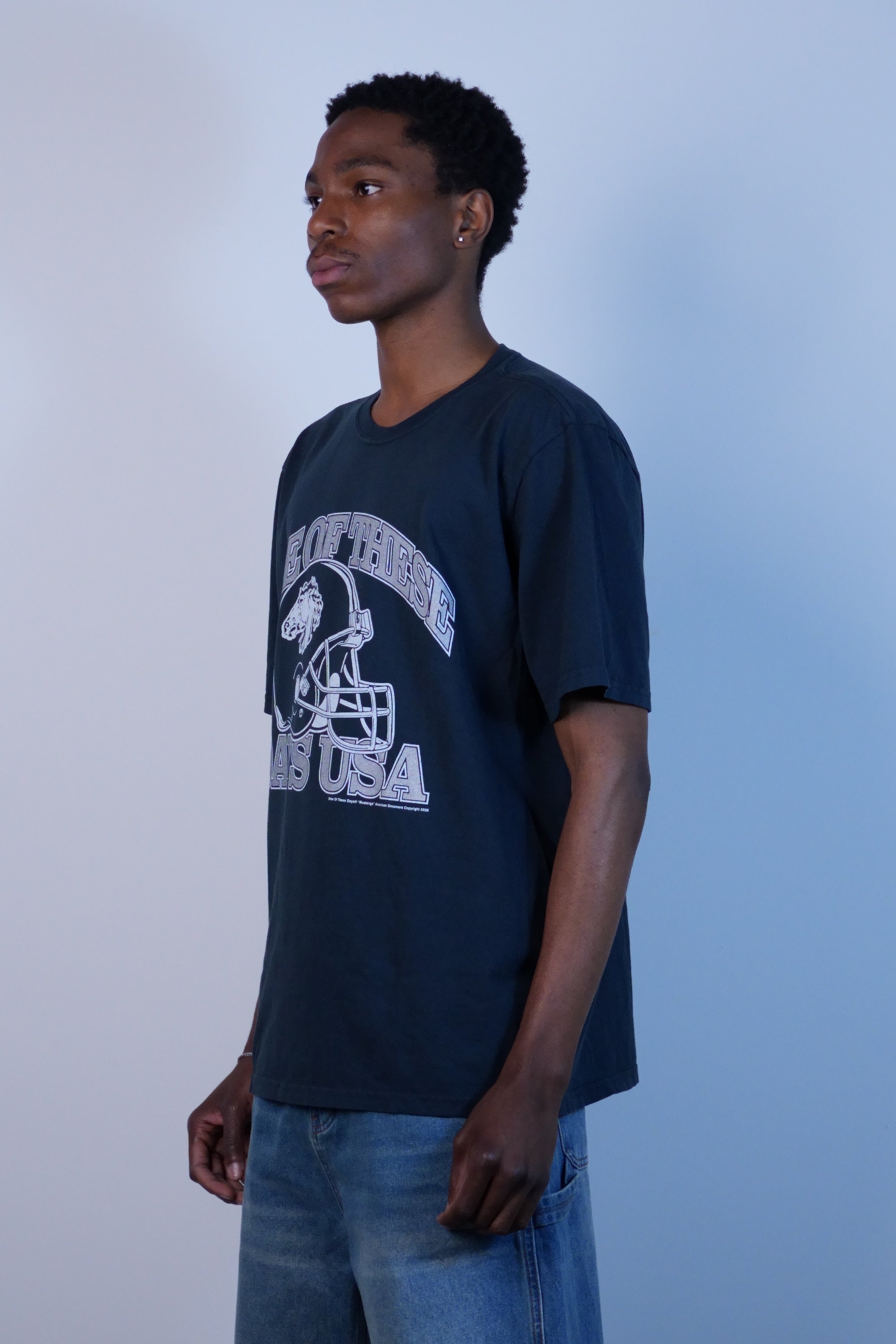 Days USA T-Shirt Washed Black