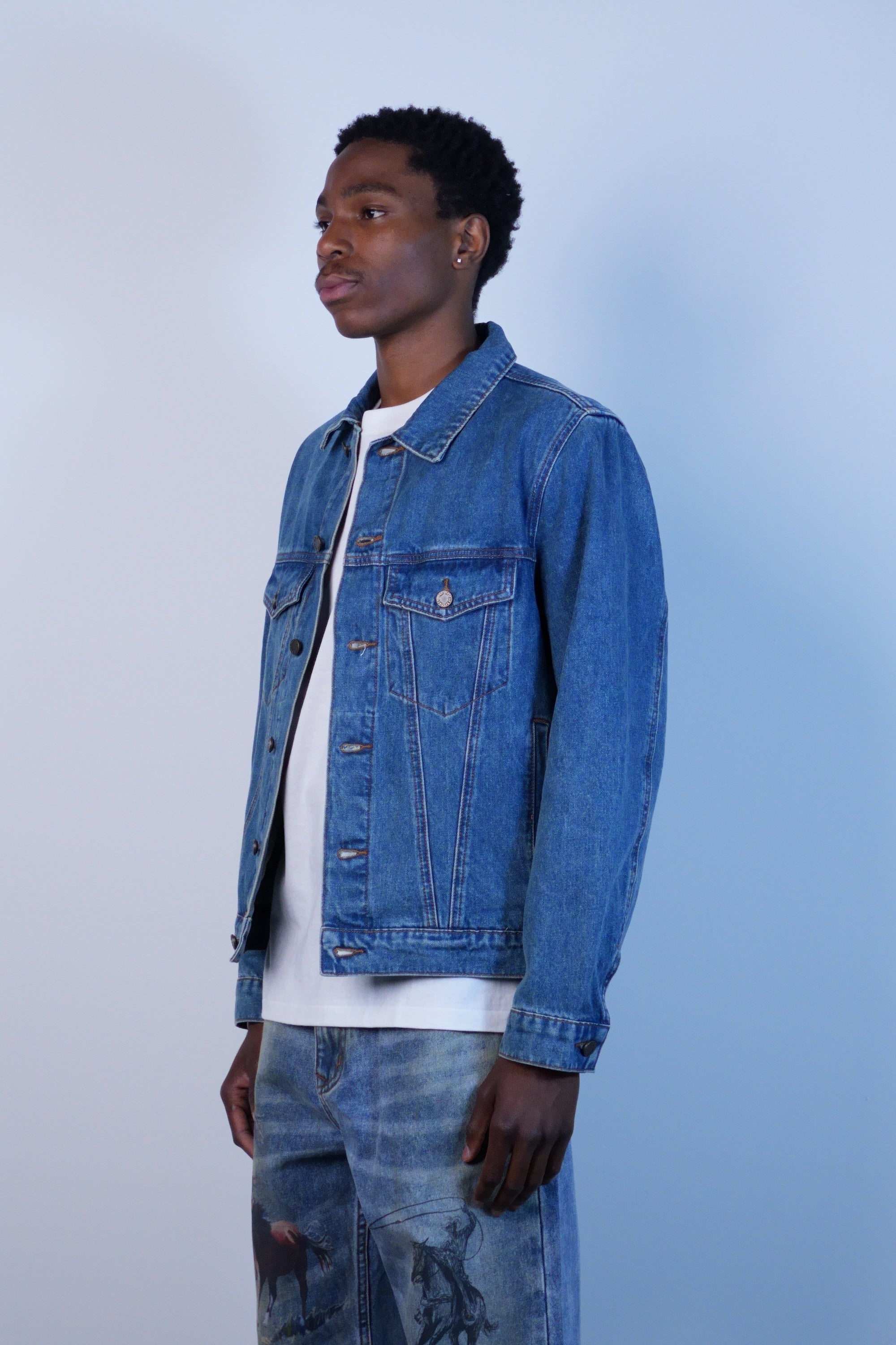 Denim Trucker Jacket Washed Indigo