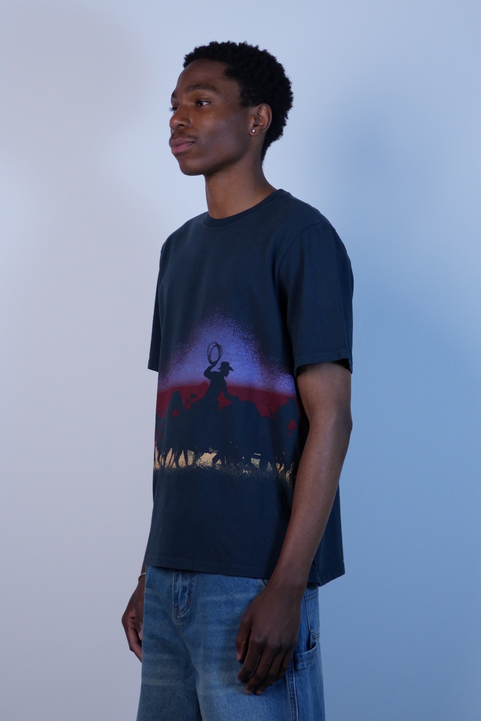 Driftin' Back T-Shirt Hard Washed Black
