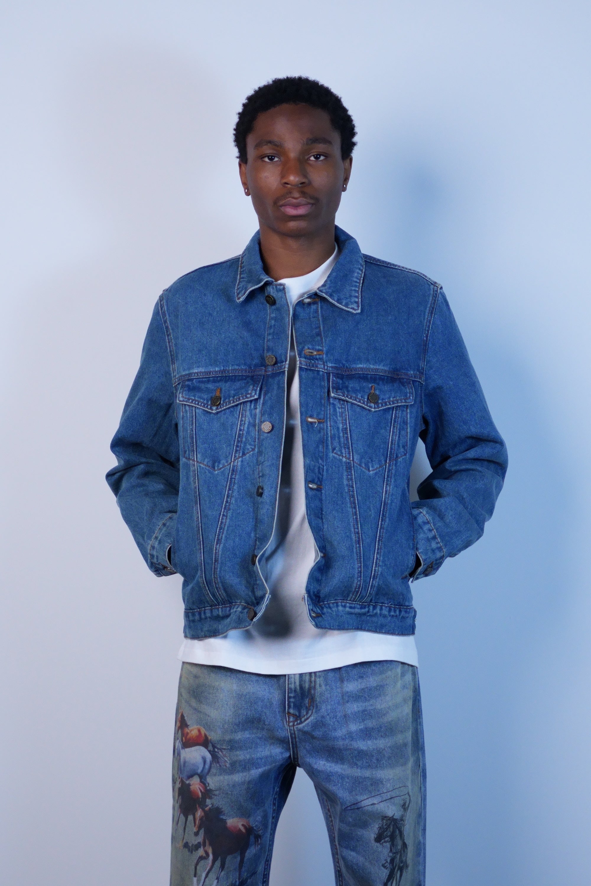 Denim Trucker Jacket Washed Indigo