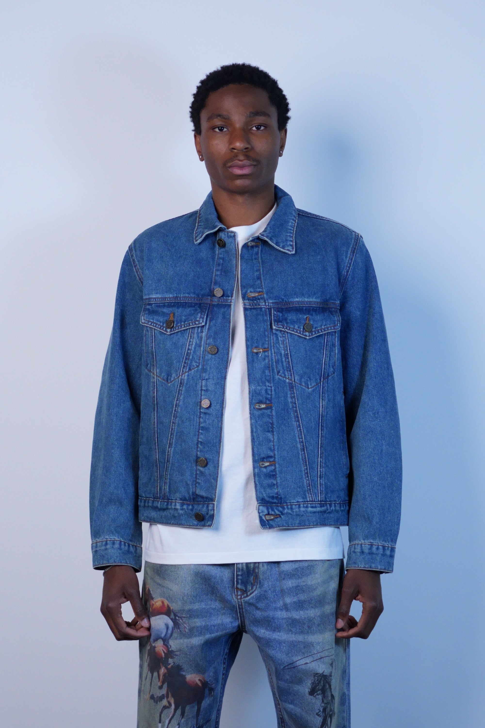 Denim Trucker Jacket Washed Indigo
