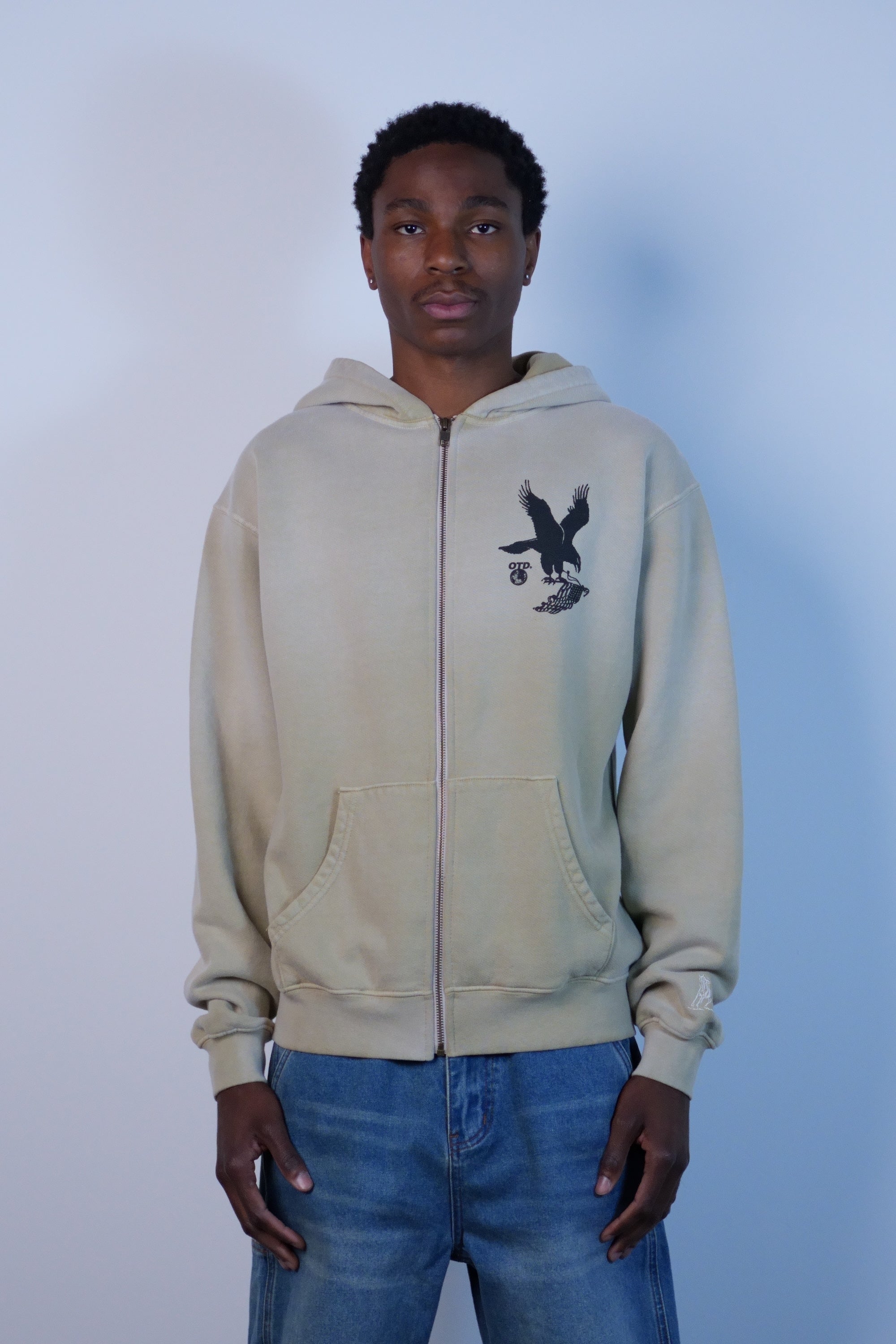Where Eagles Dare Zip Hoodie Sand