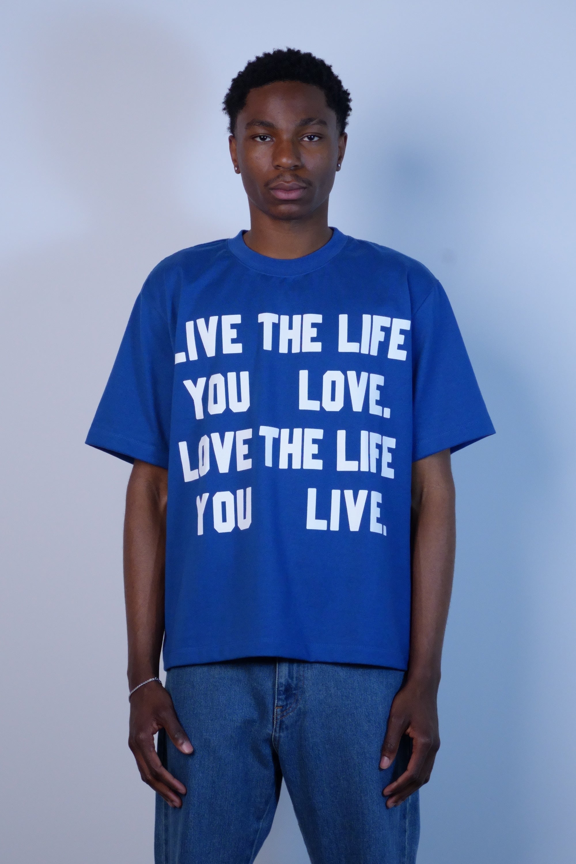 Printed T-Shirt Blue