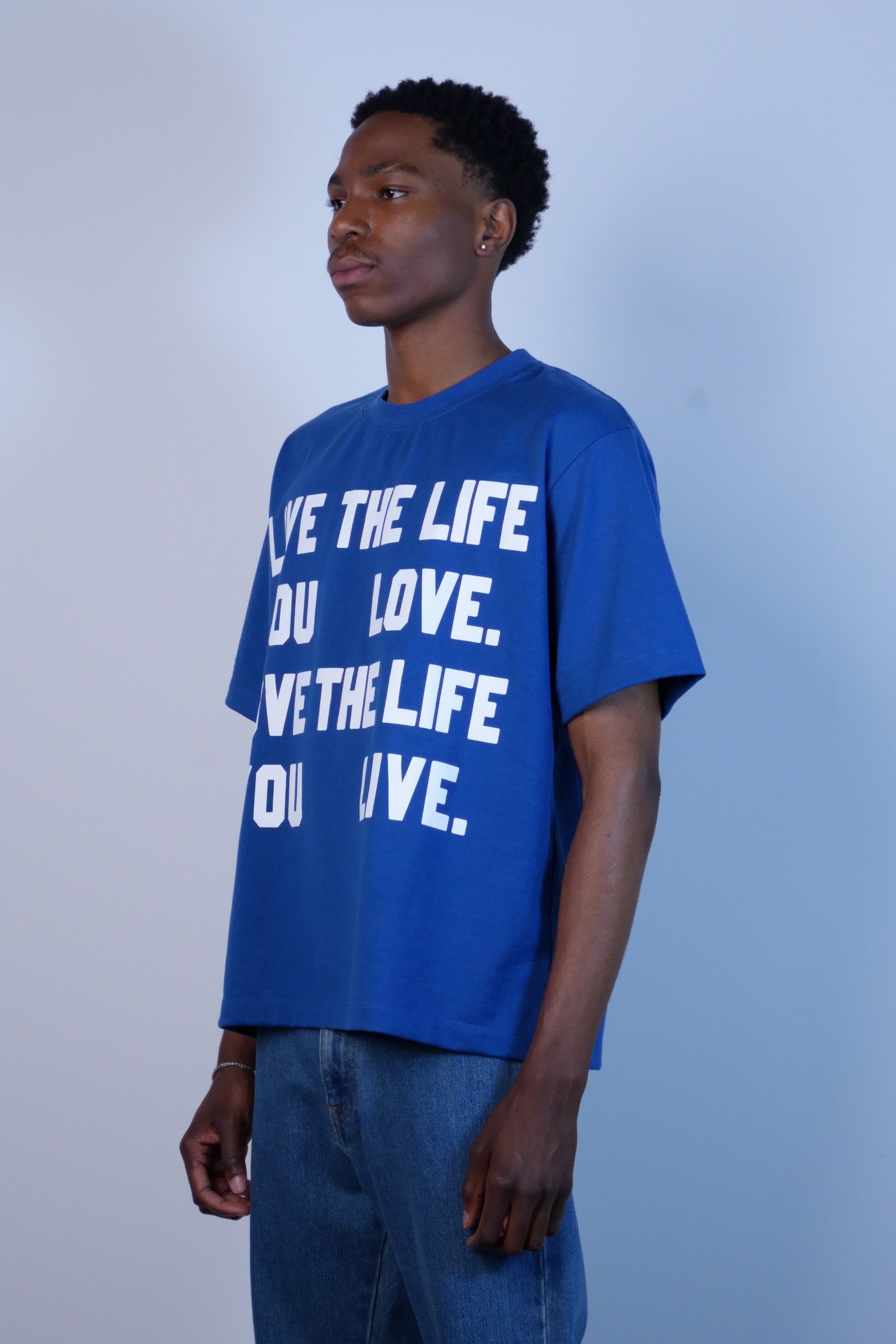 Printed T-Shirt Blue