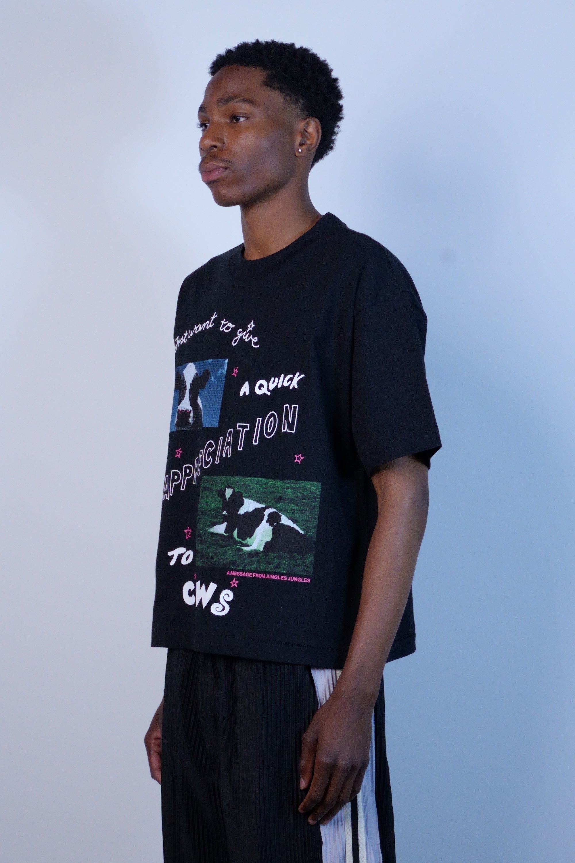 Cow Appreciation Tee Black