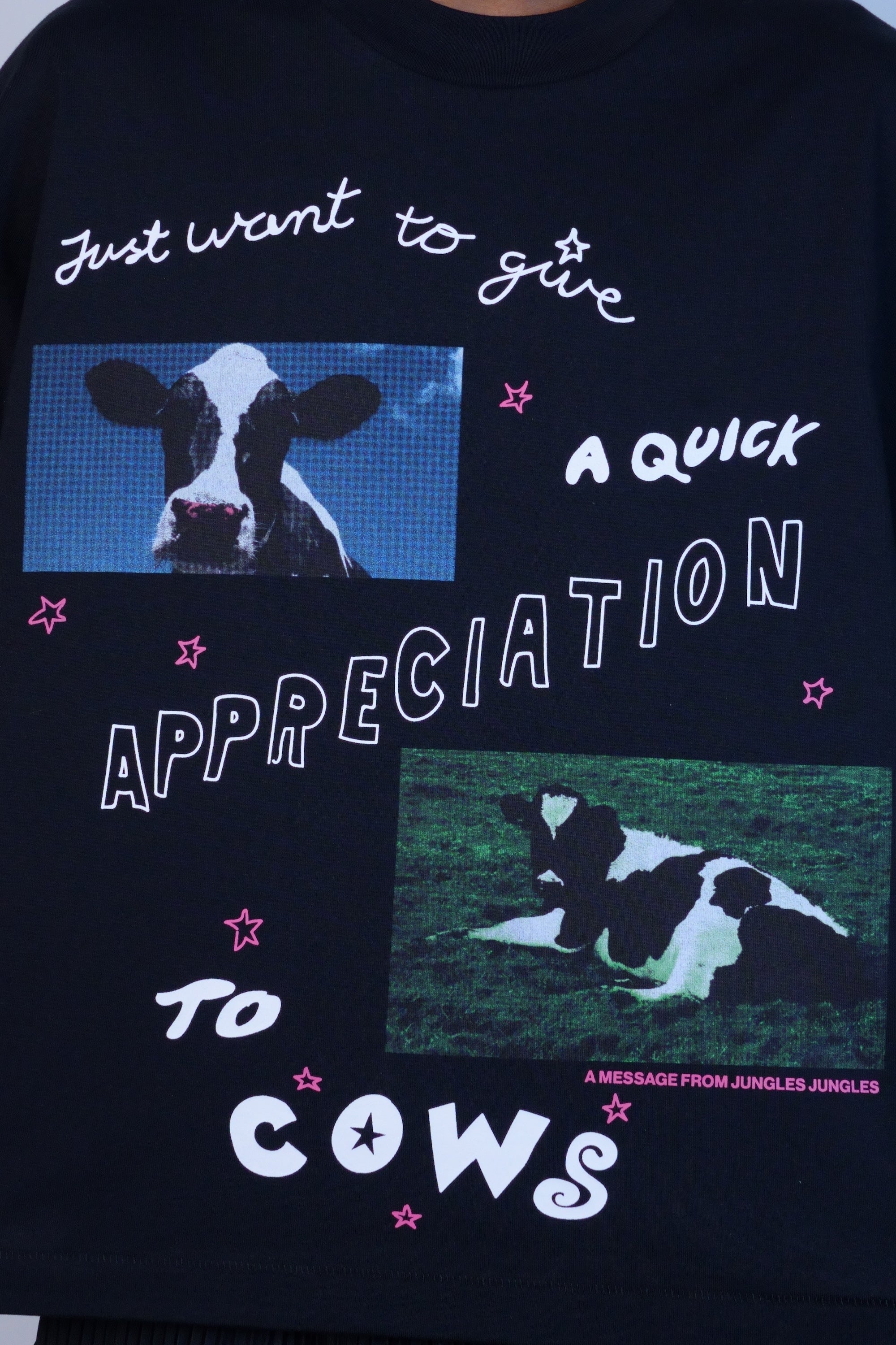 Cow Appreciation Tee Black