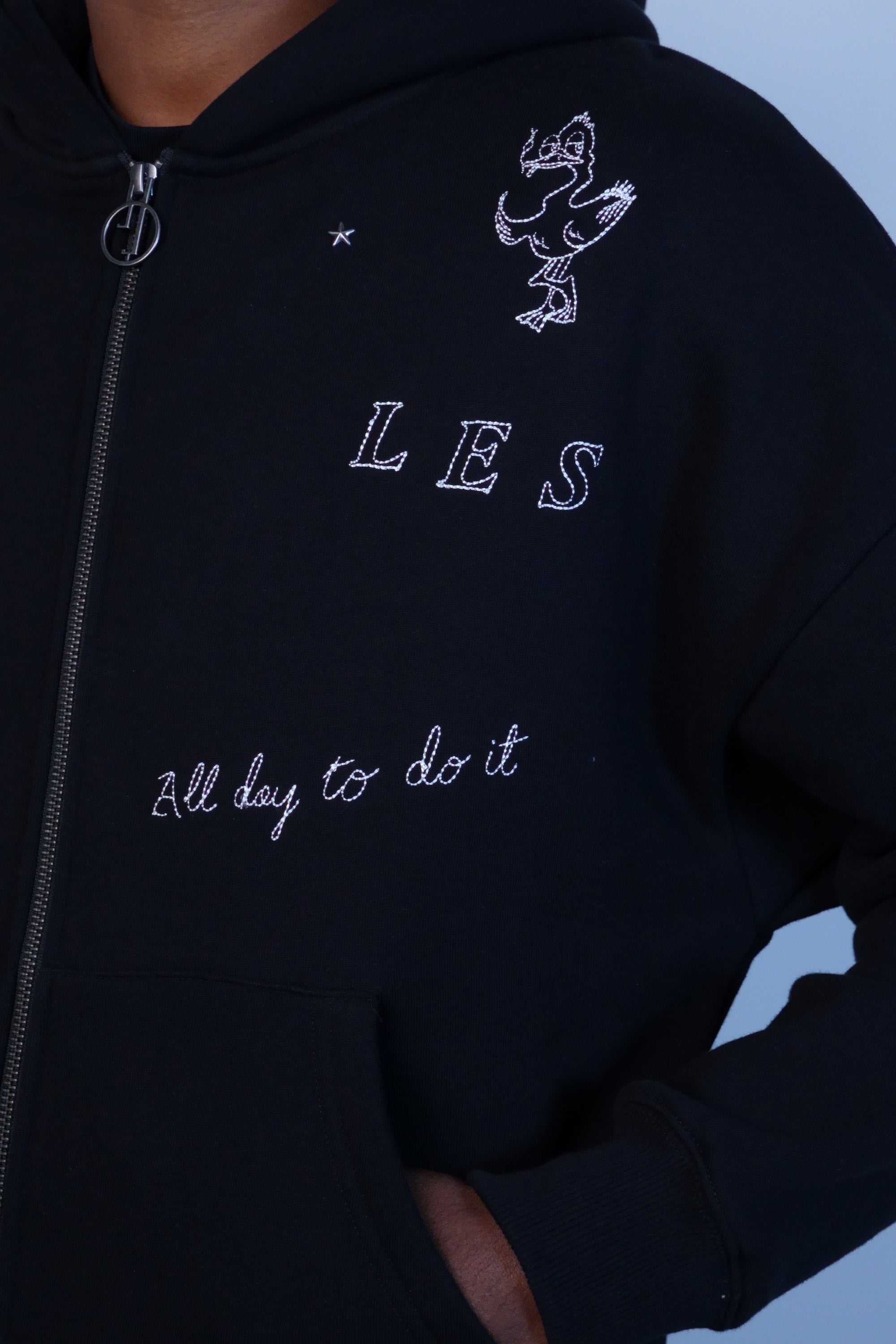 Fuck All Do Zip Hoodie Black