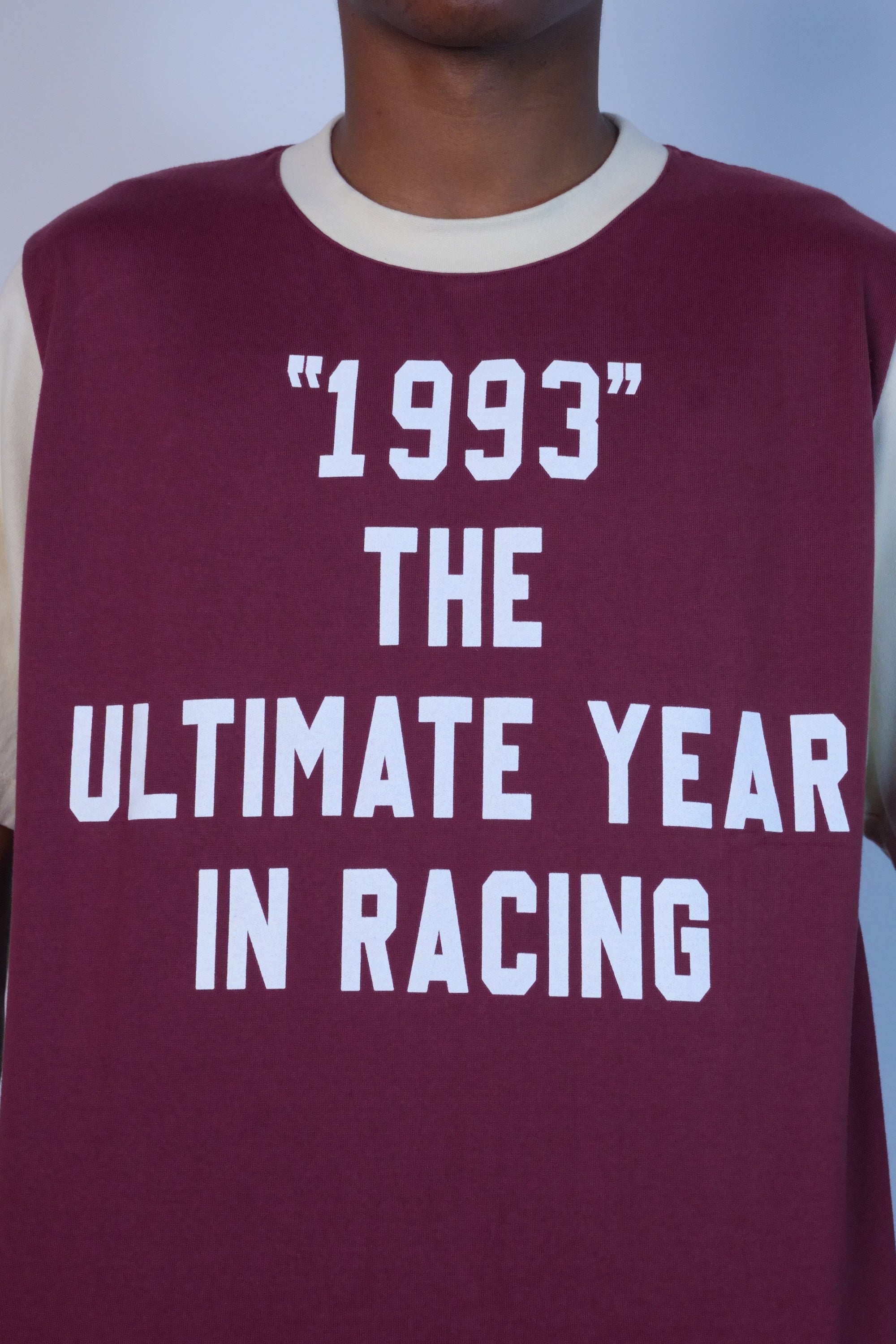 Colour Block T-Shirt Wine