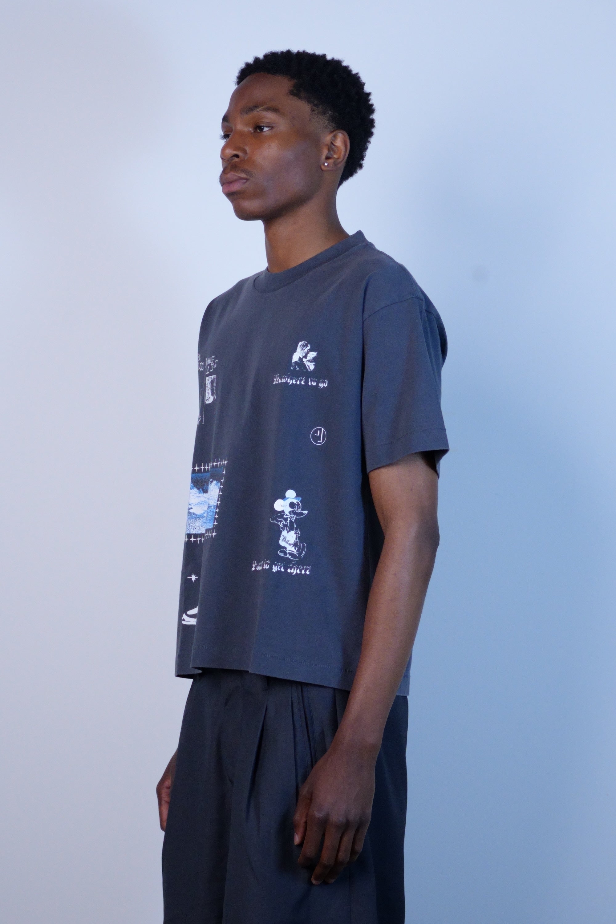 No Where To Go Tee Blue