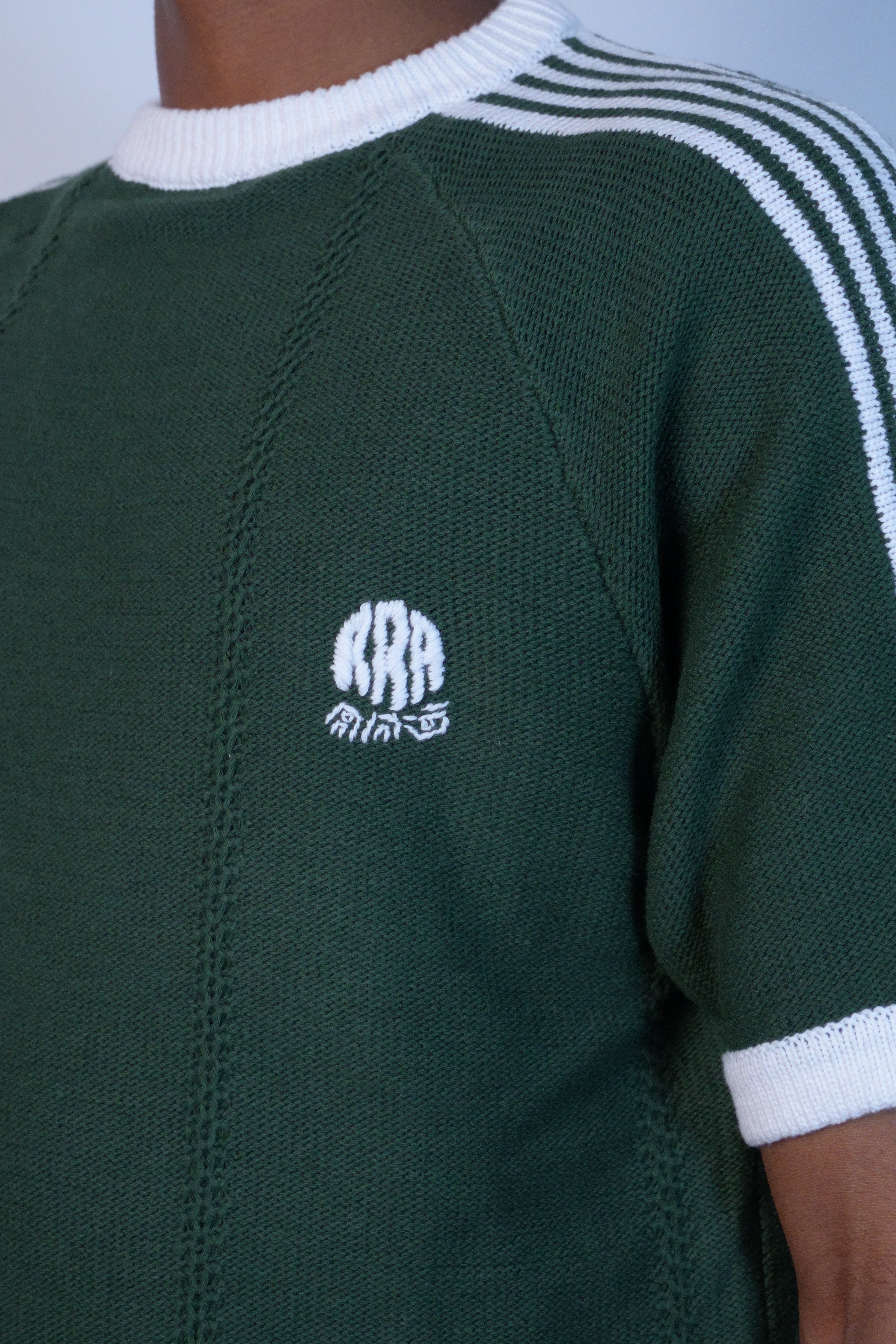 Knitted Training T-Shirt Dark Green