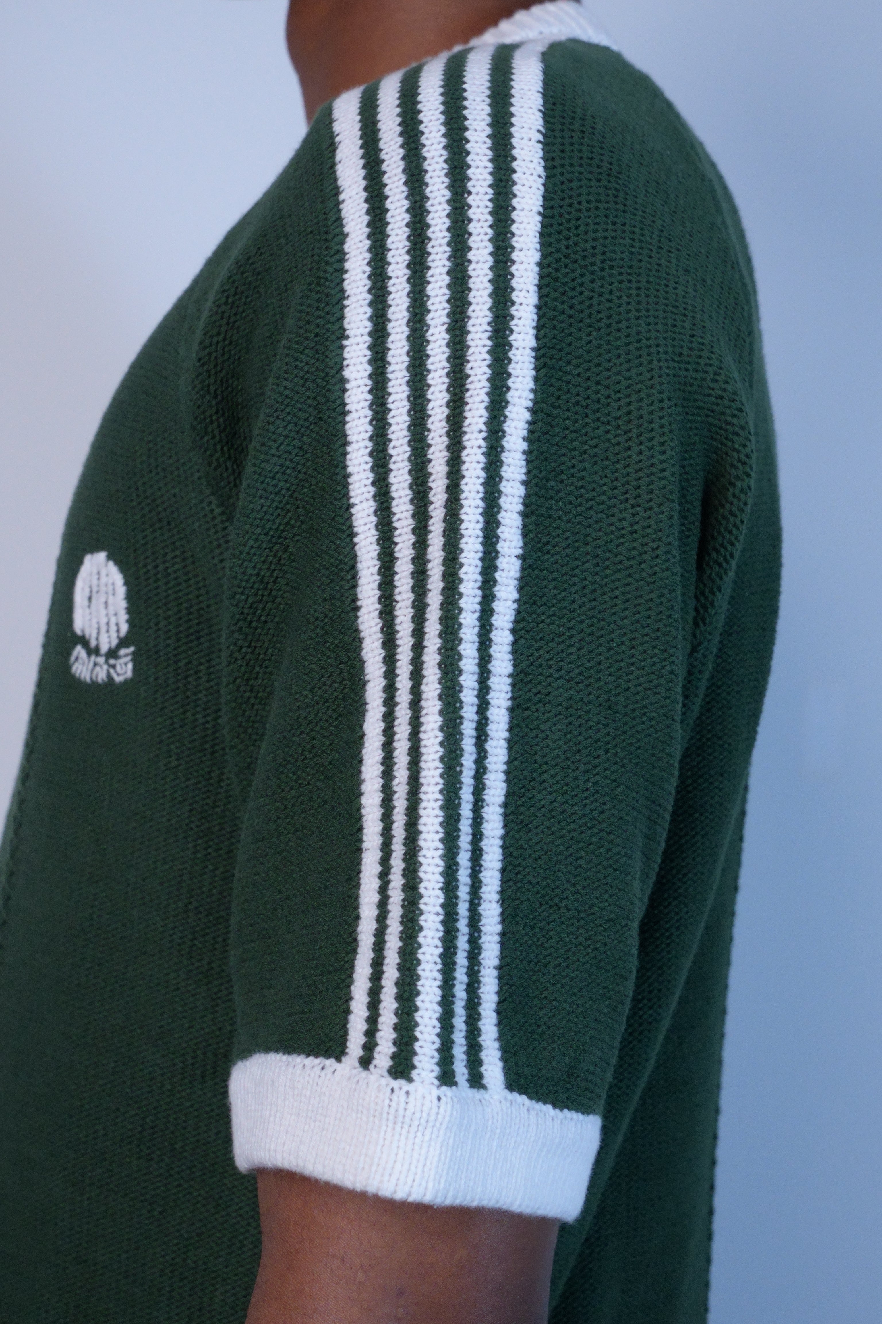Knitted Training T-Shirt Dark Green
