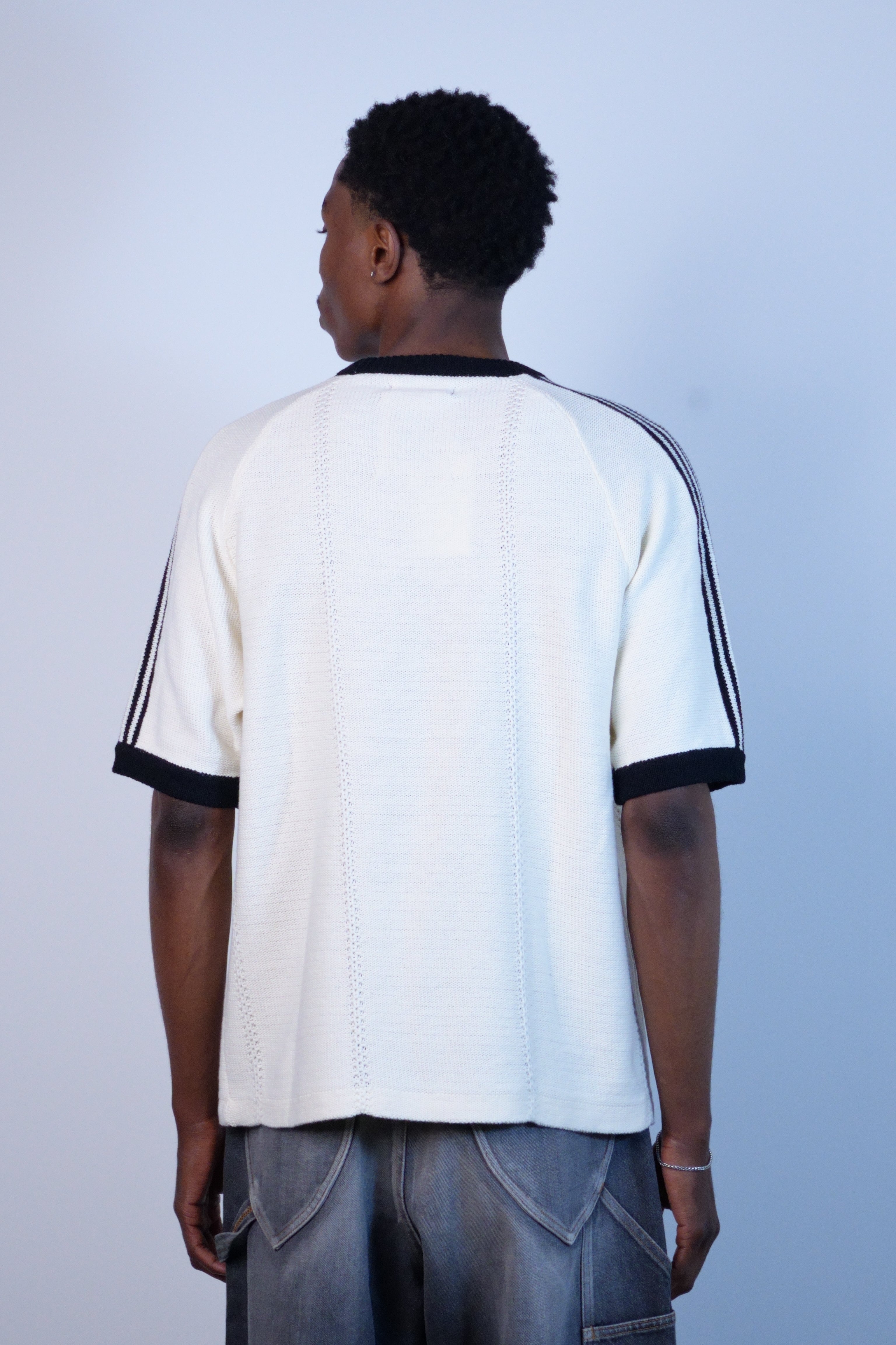 Knitted Training T-Shirt Off White