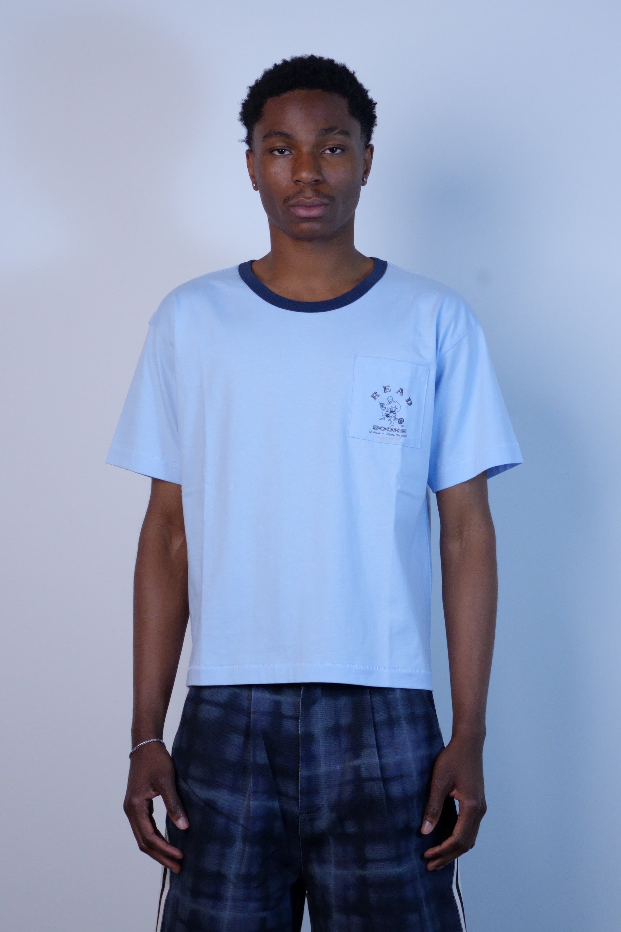 Read More Books Ringer Tee Blue