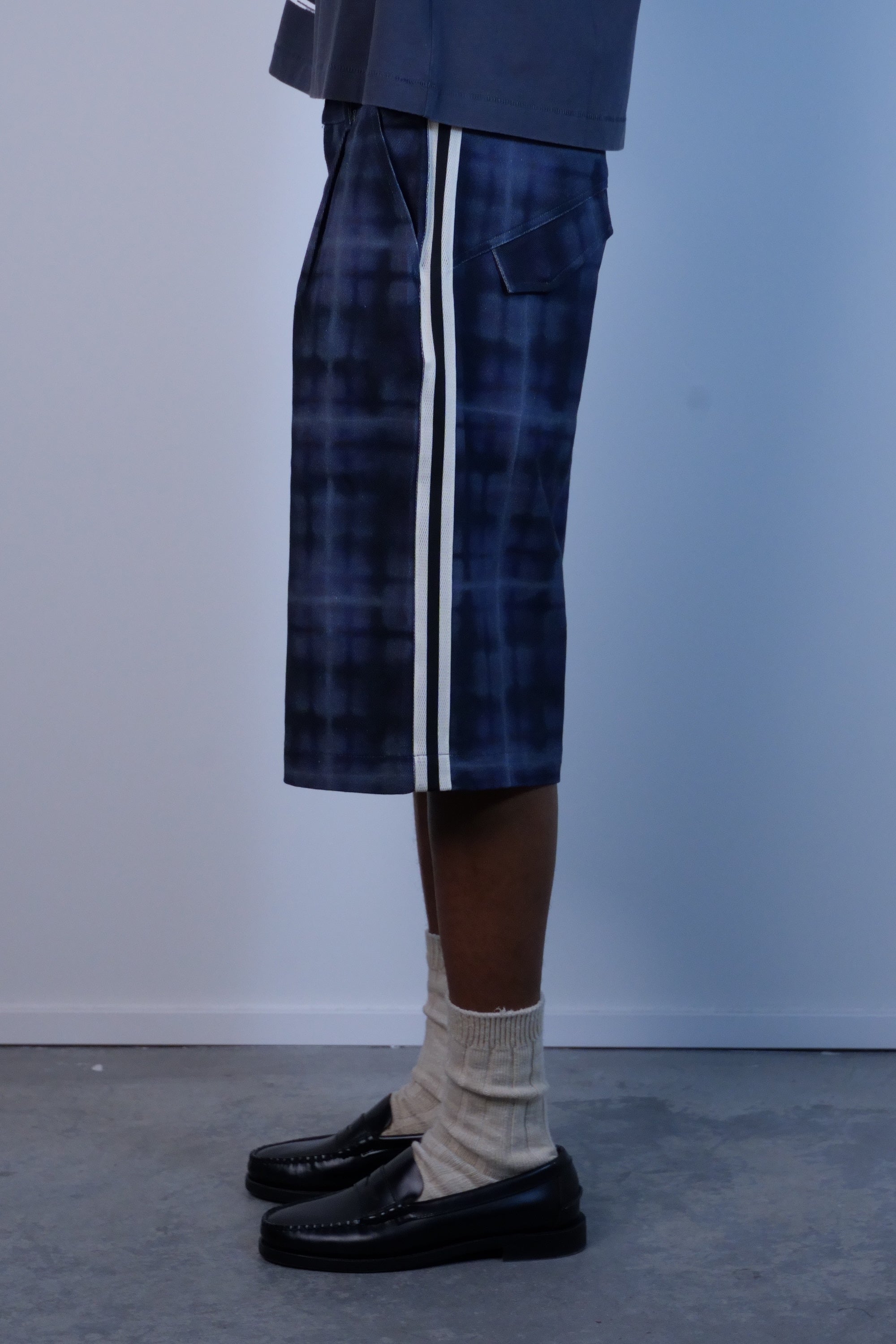 Haze Plaid Short Black