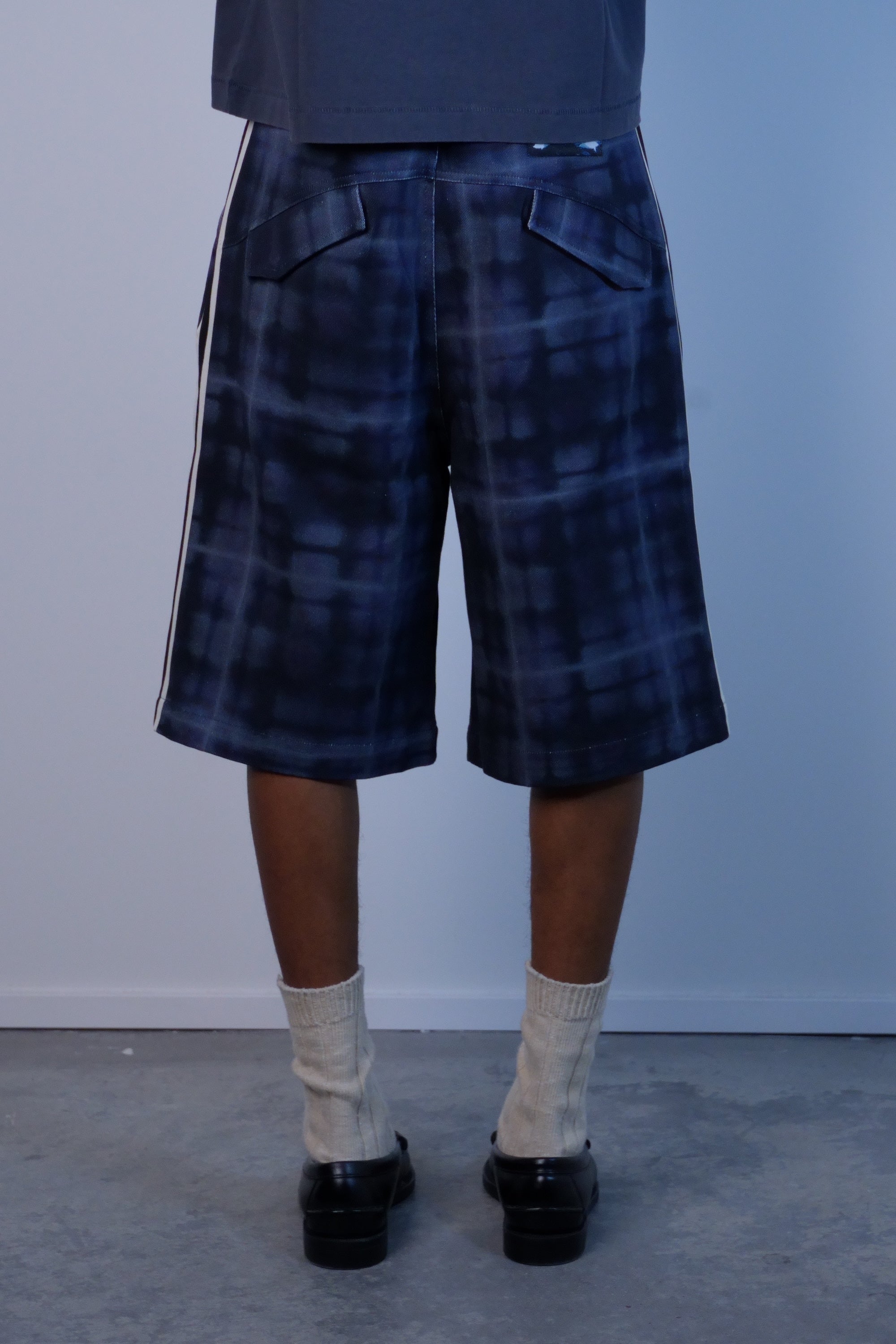 Haze Plaid Short Black