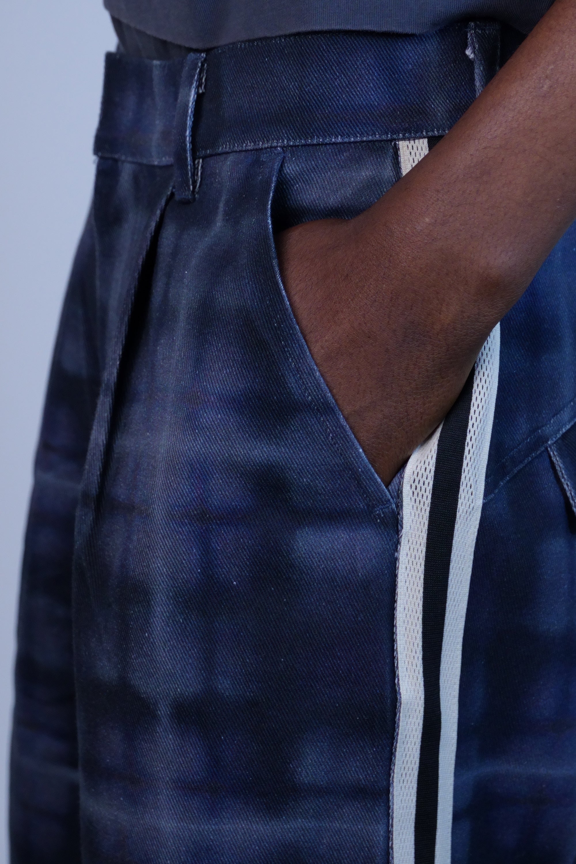 Haze Plaid Short Black