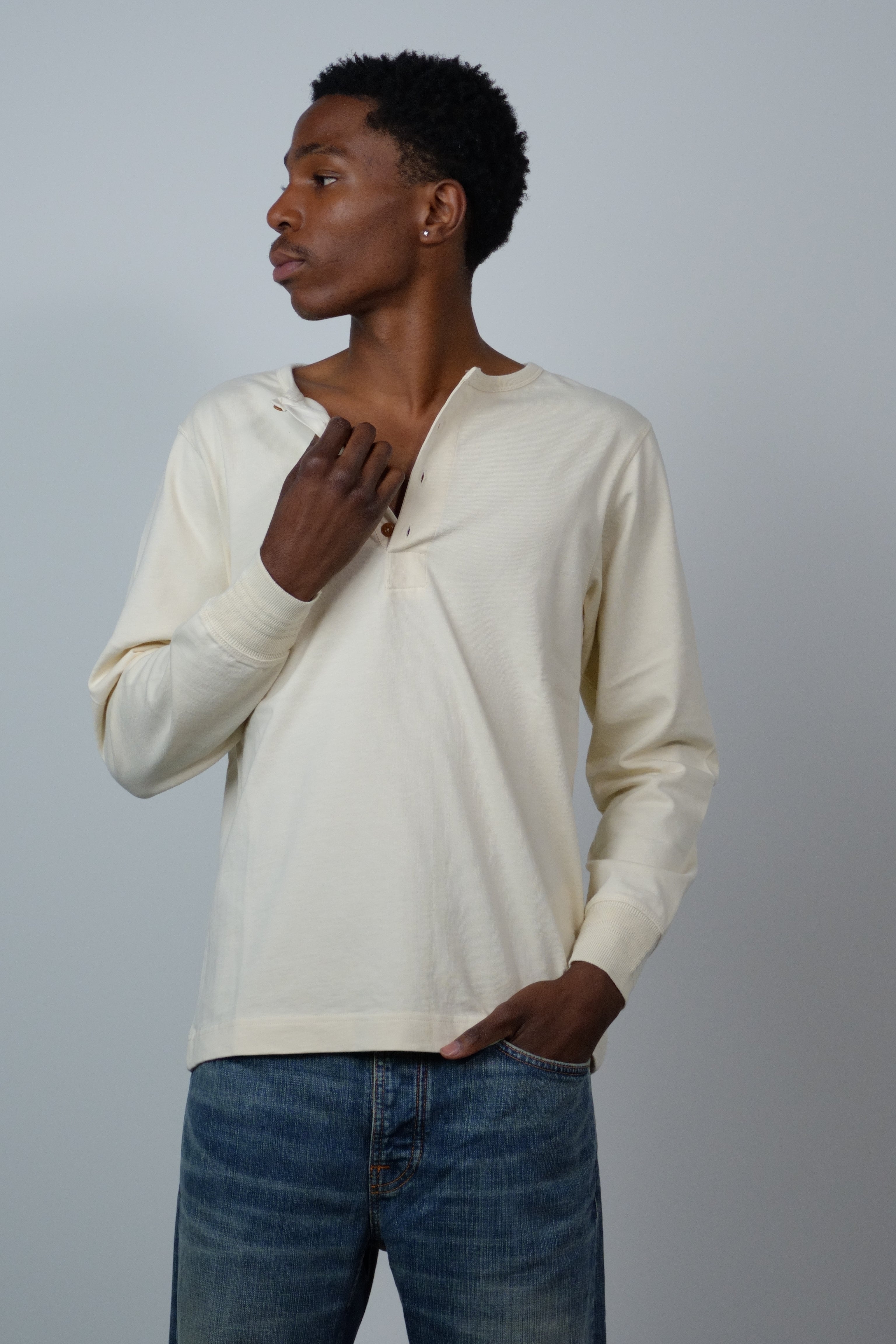 LS Henley Ecru