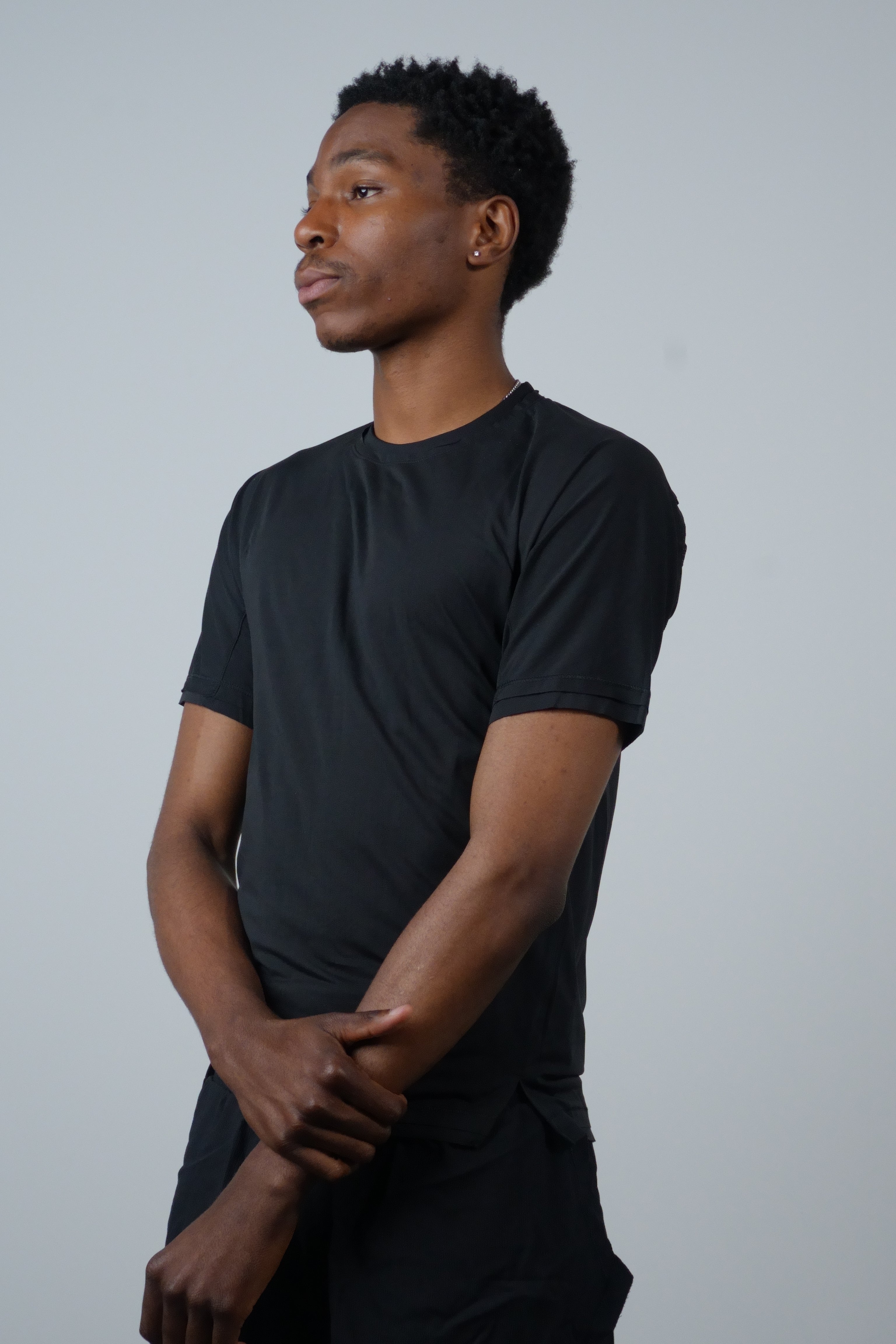 Run SS Tee Black
