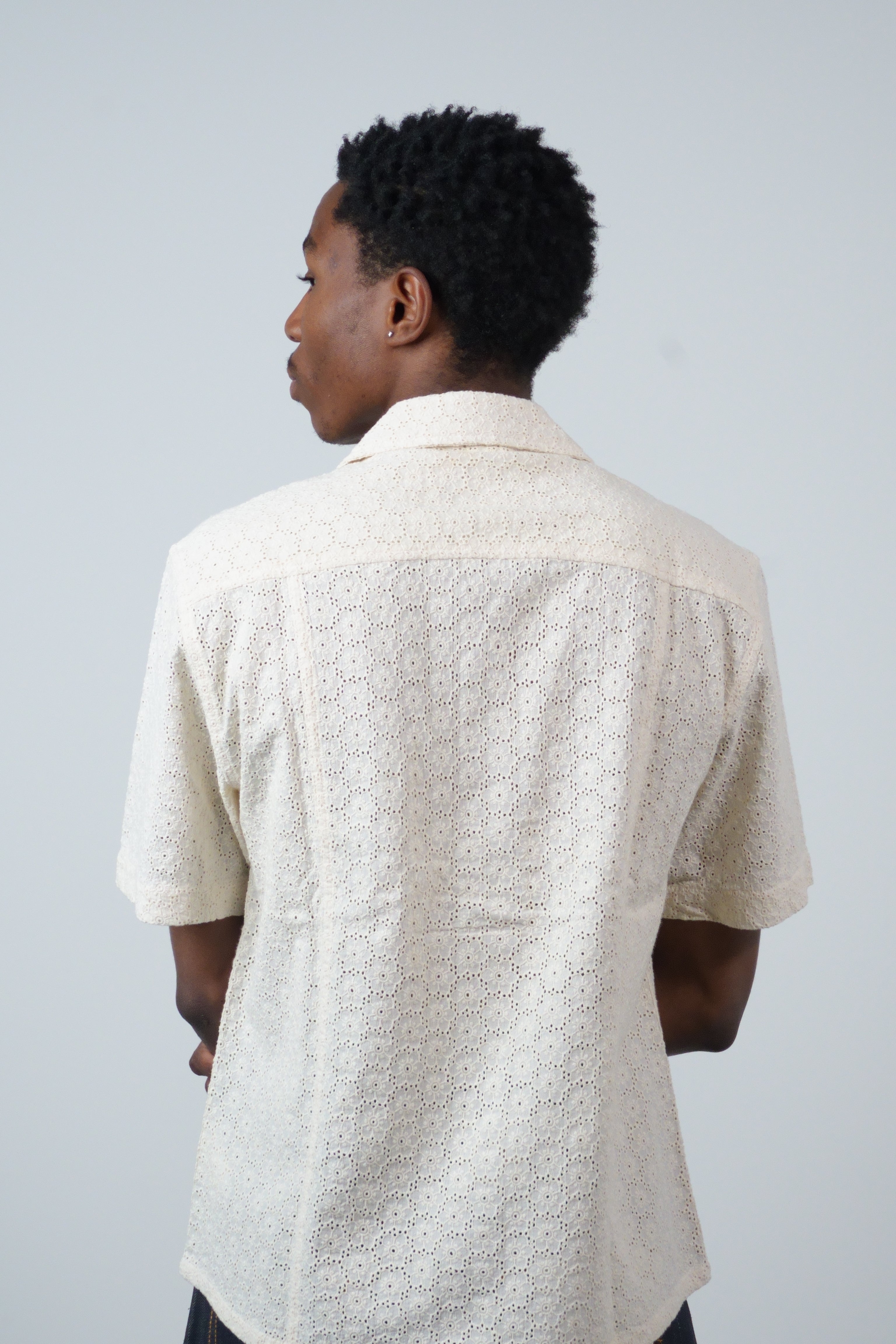 Floral Eyelet SS Natural