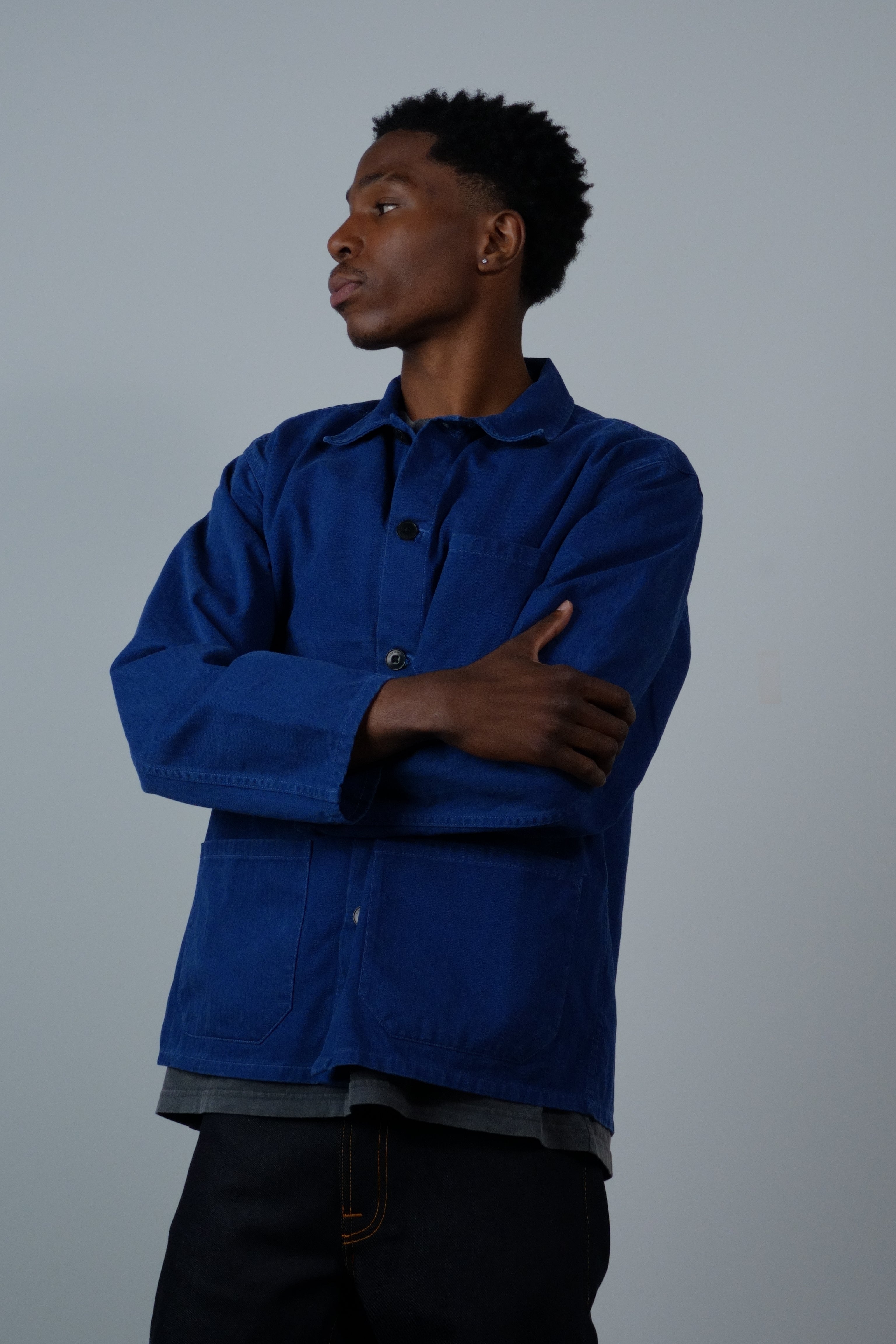 Buddy Herringbone Chore Jacket Blue