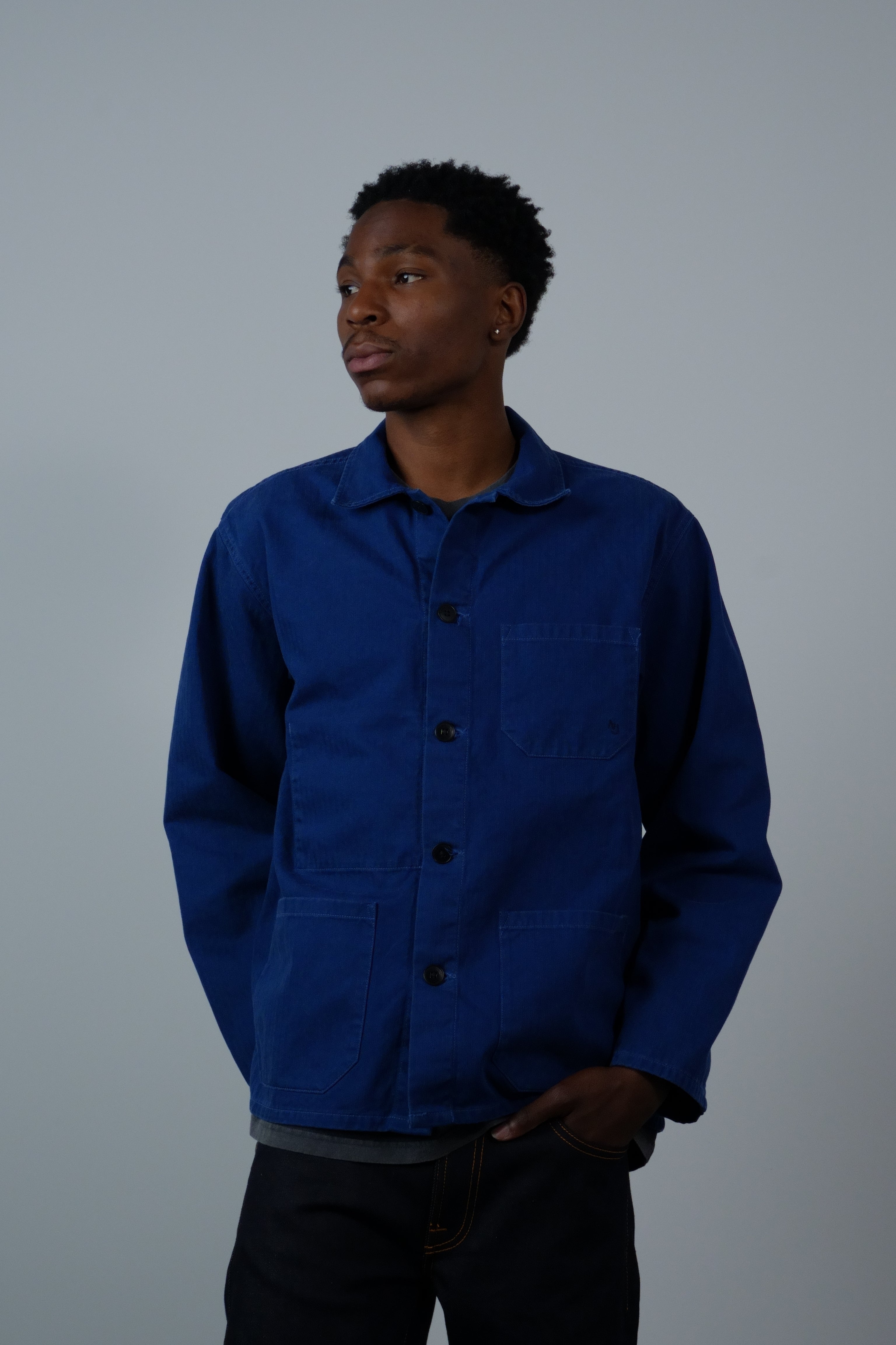 Buddy Herringbone Chore Jacket Blue