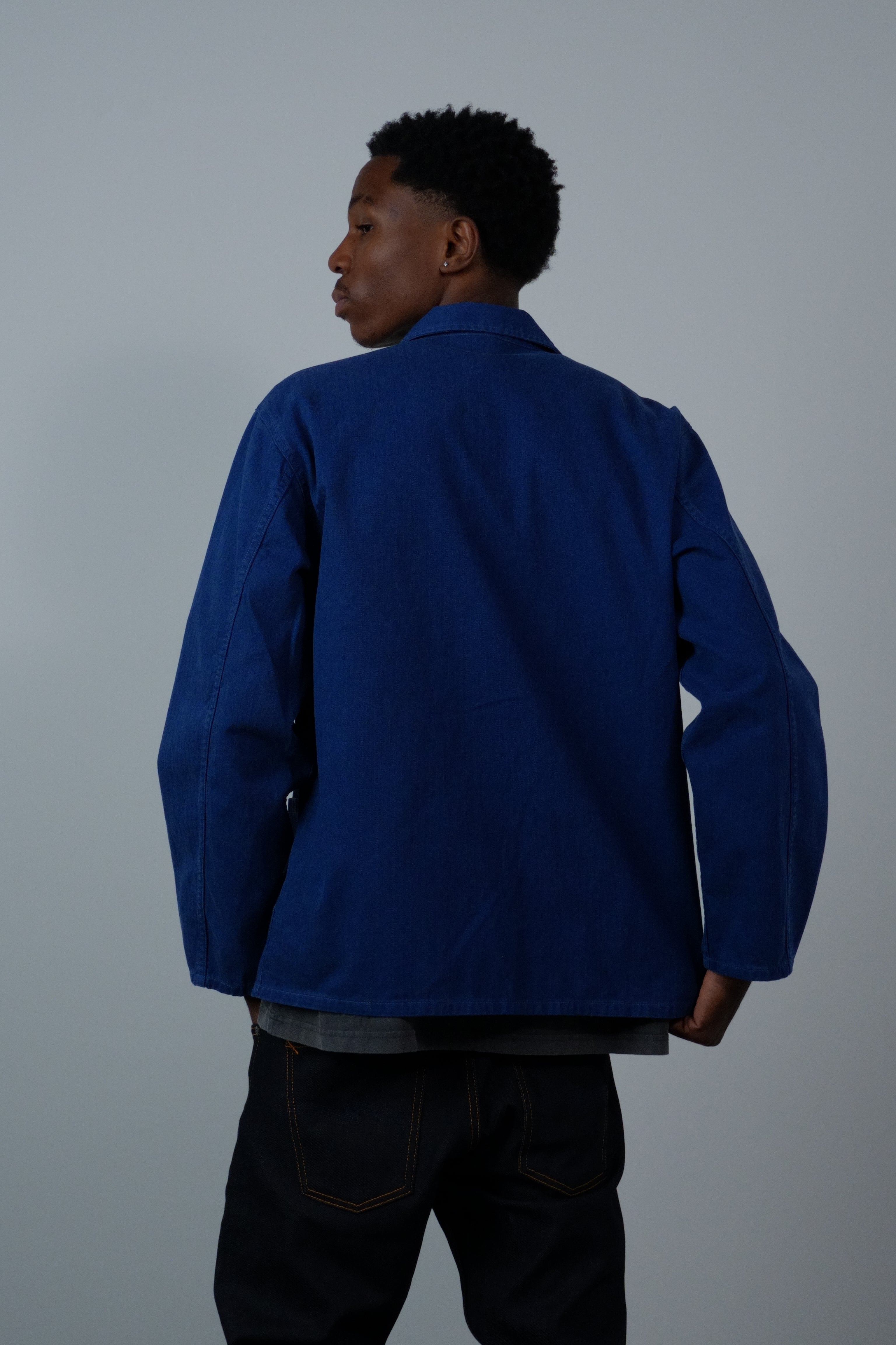 Buddy Herringbone Chore Jacket Blue