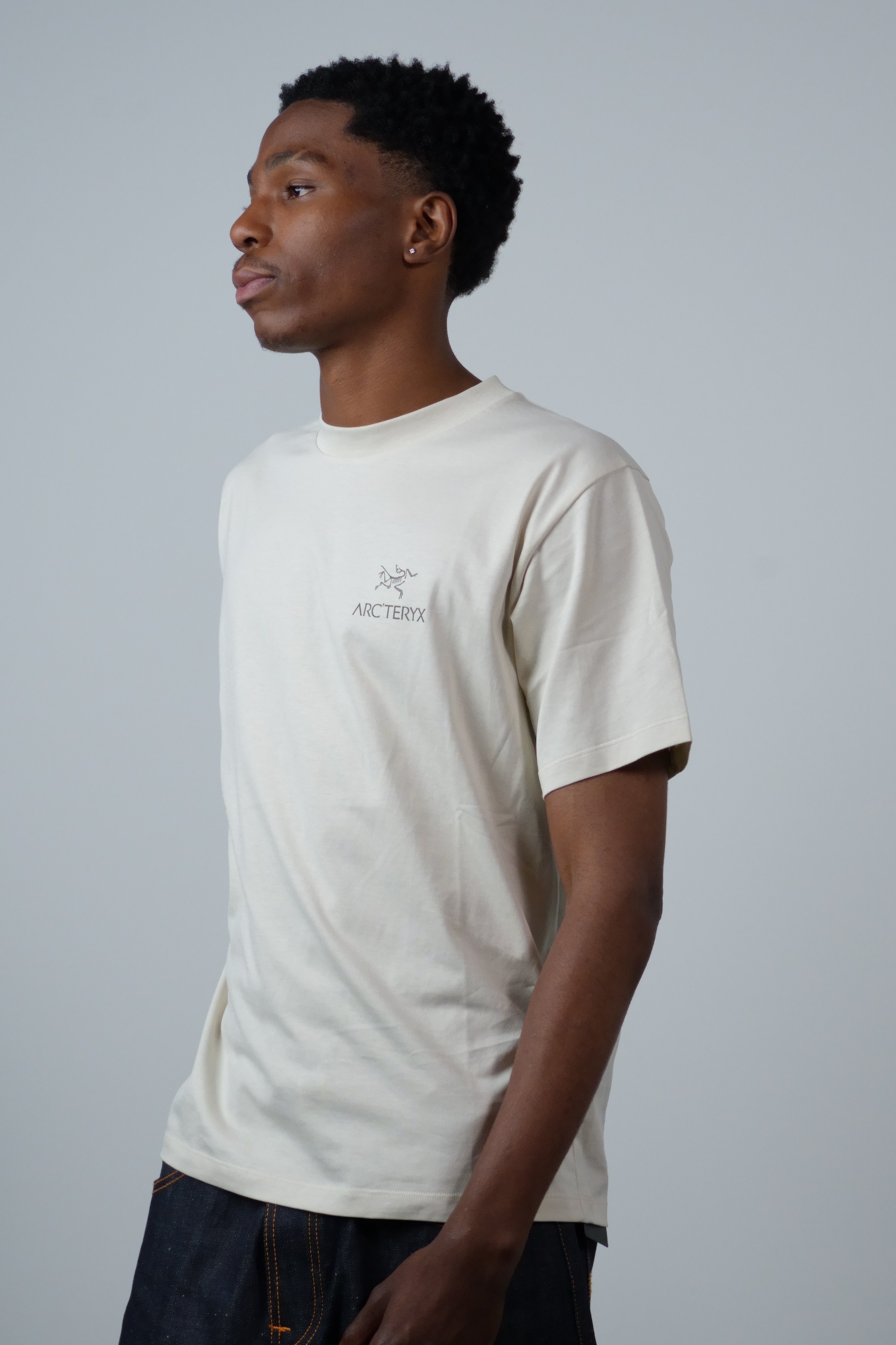 Kragg SL Cotton Bird Word SS Mongoose / Sea Salt
