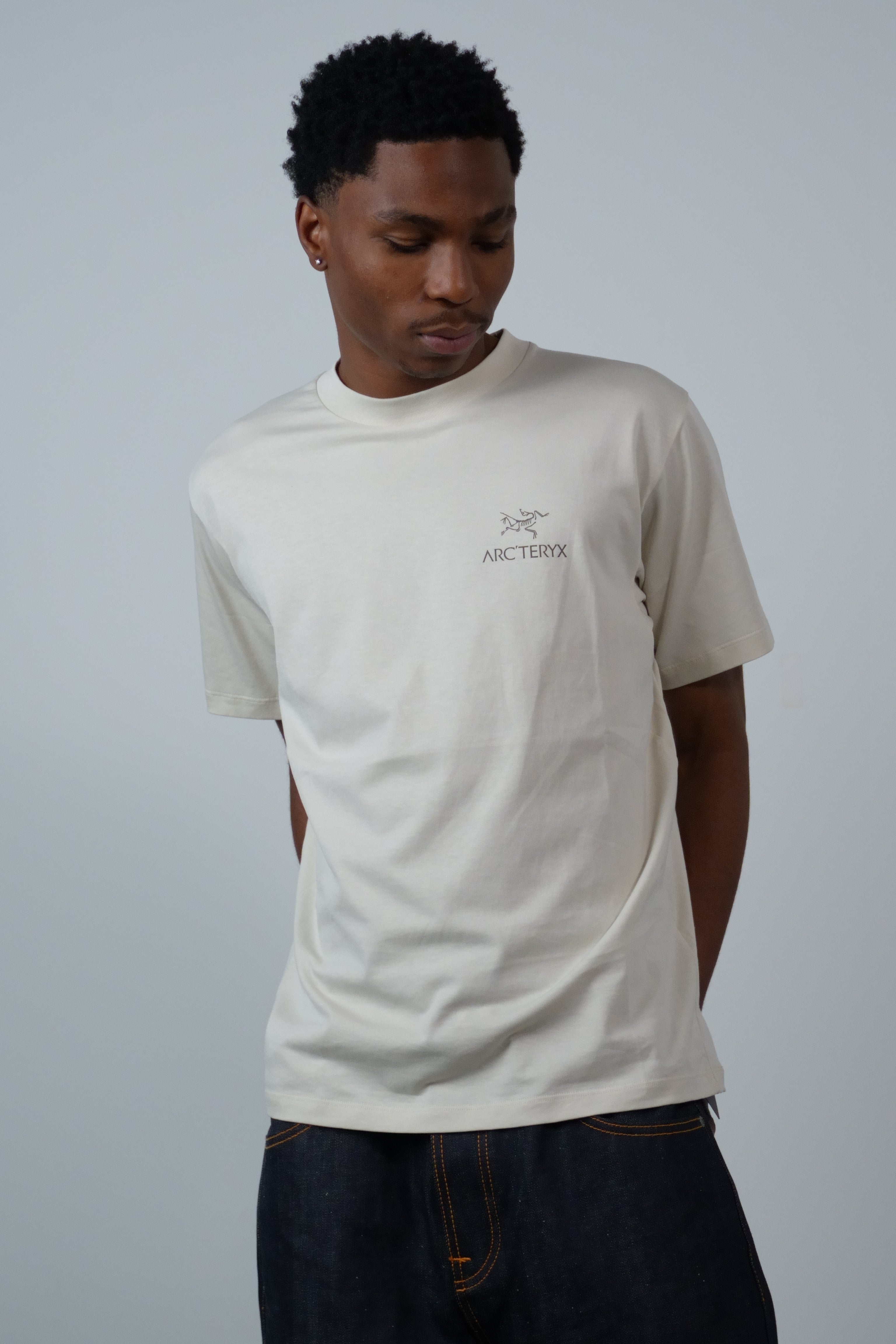 Kragg SL Cotton Bird Word SS Mongoose / Sea Salt