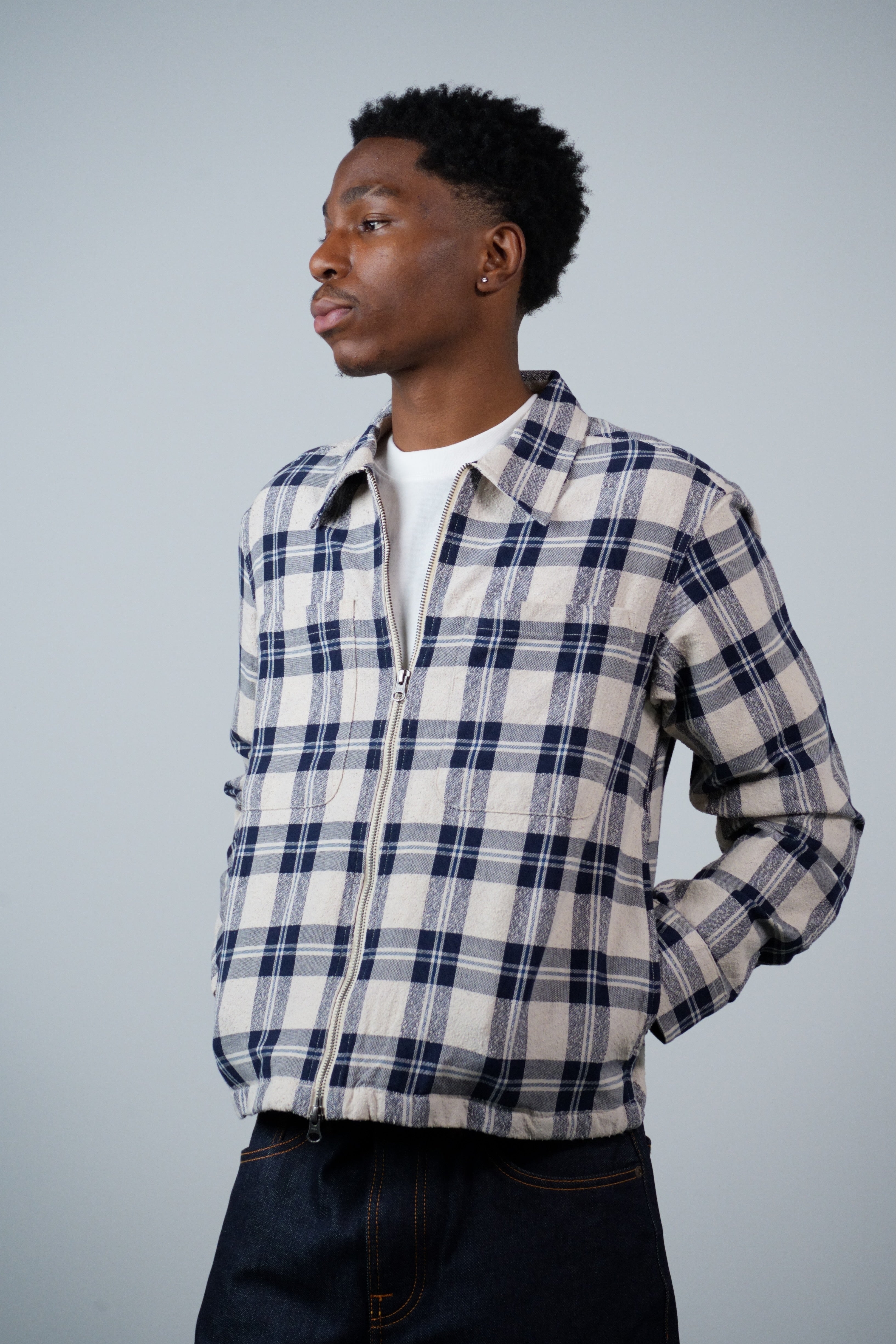 Capricorn Plaid Zip Jacket