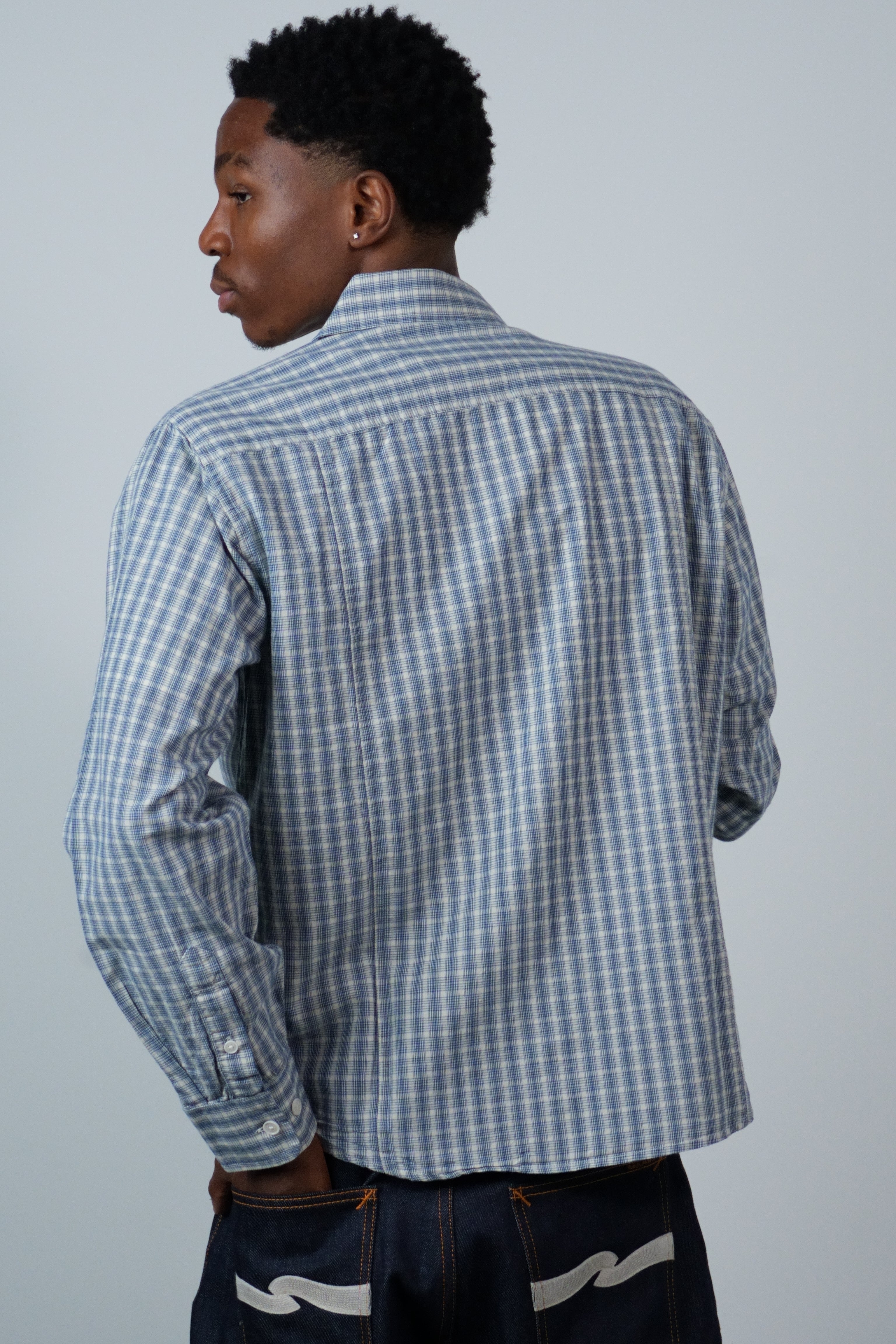 Americana Check LS Blue