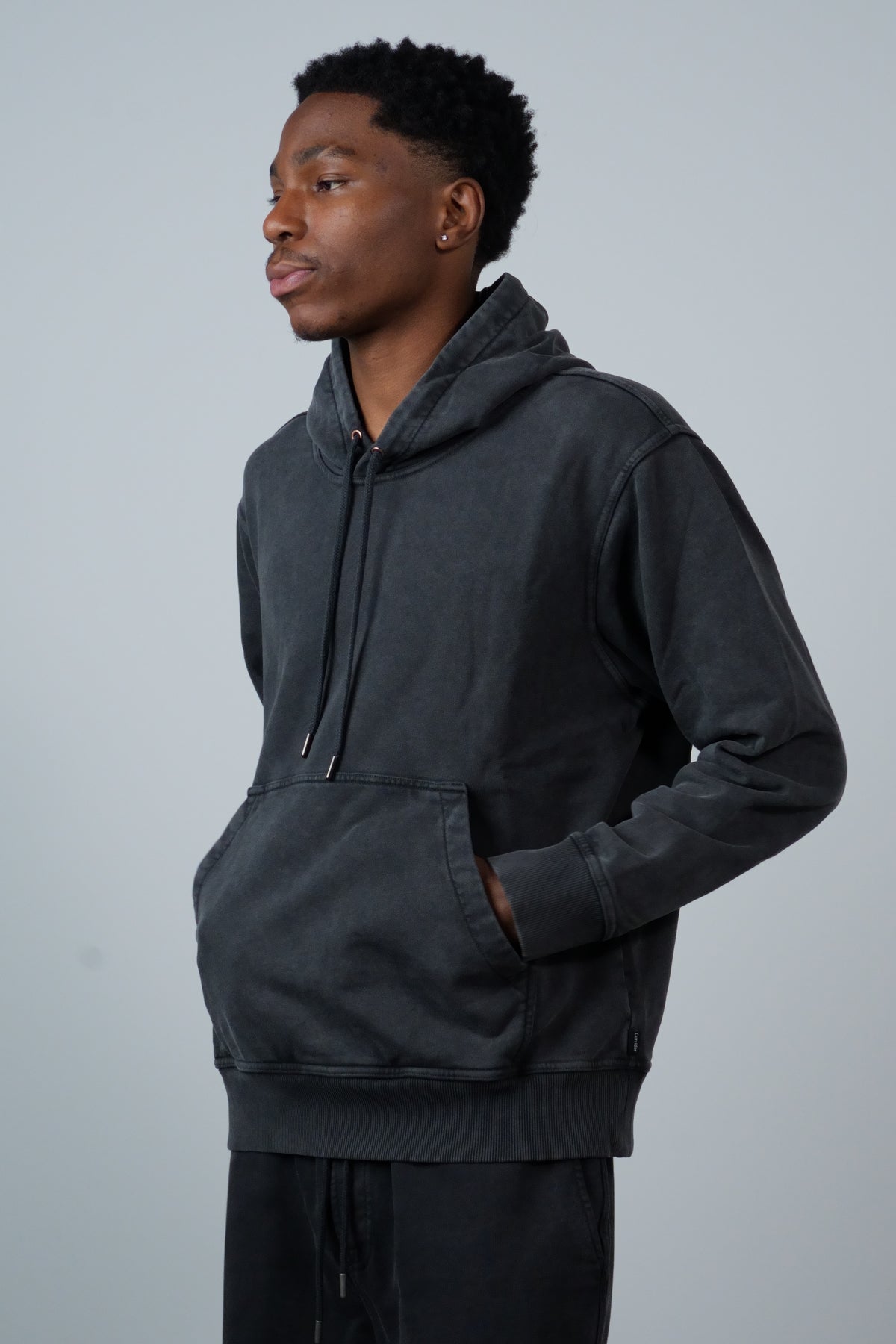 French Terry Hoodie Black