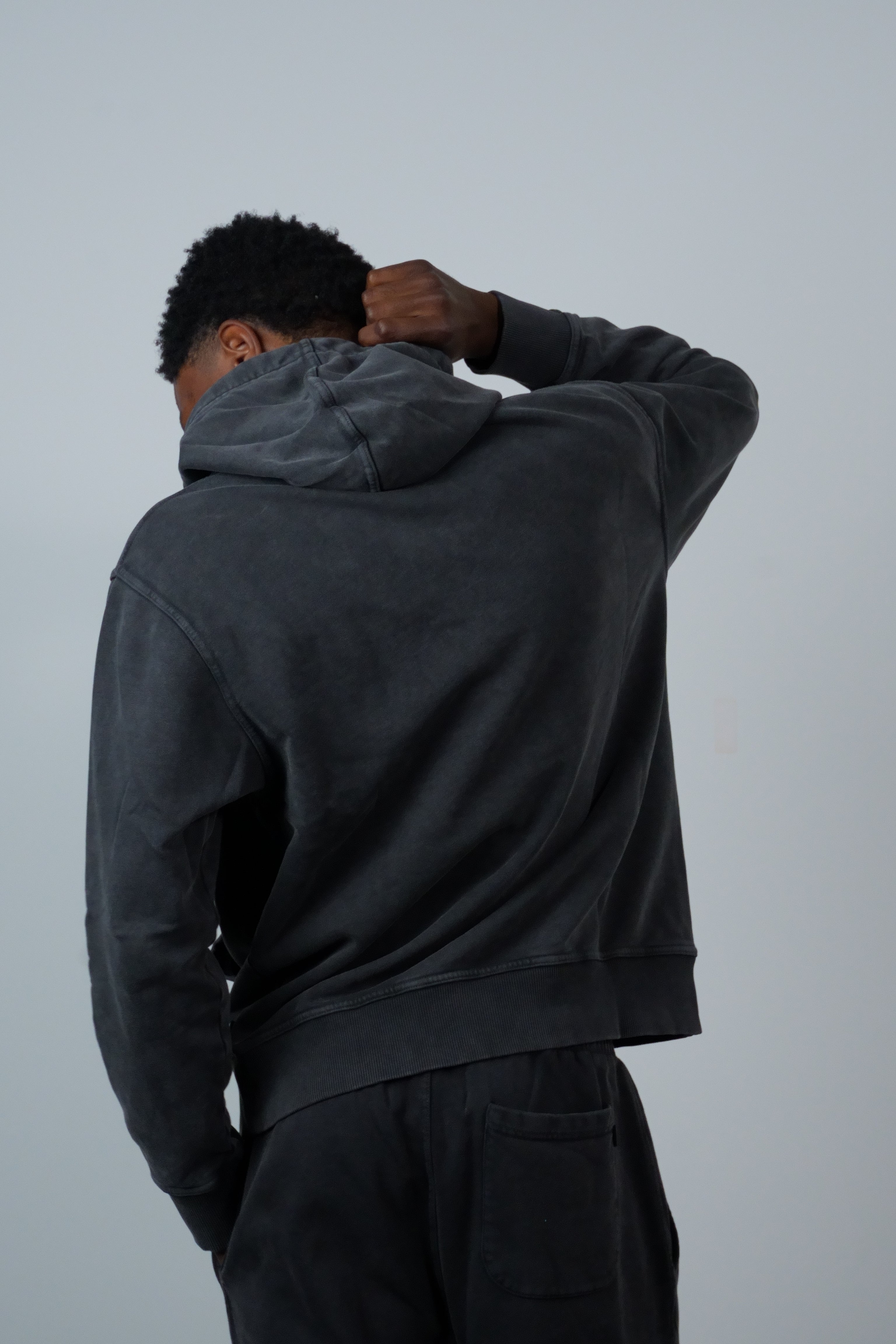 French Terry Hoodie Black
