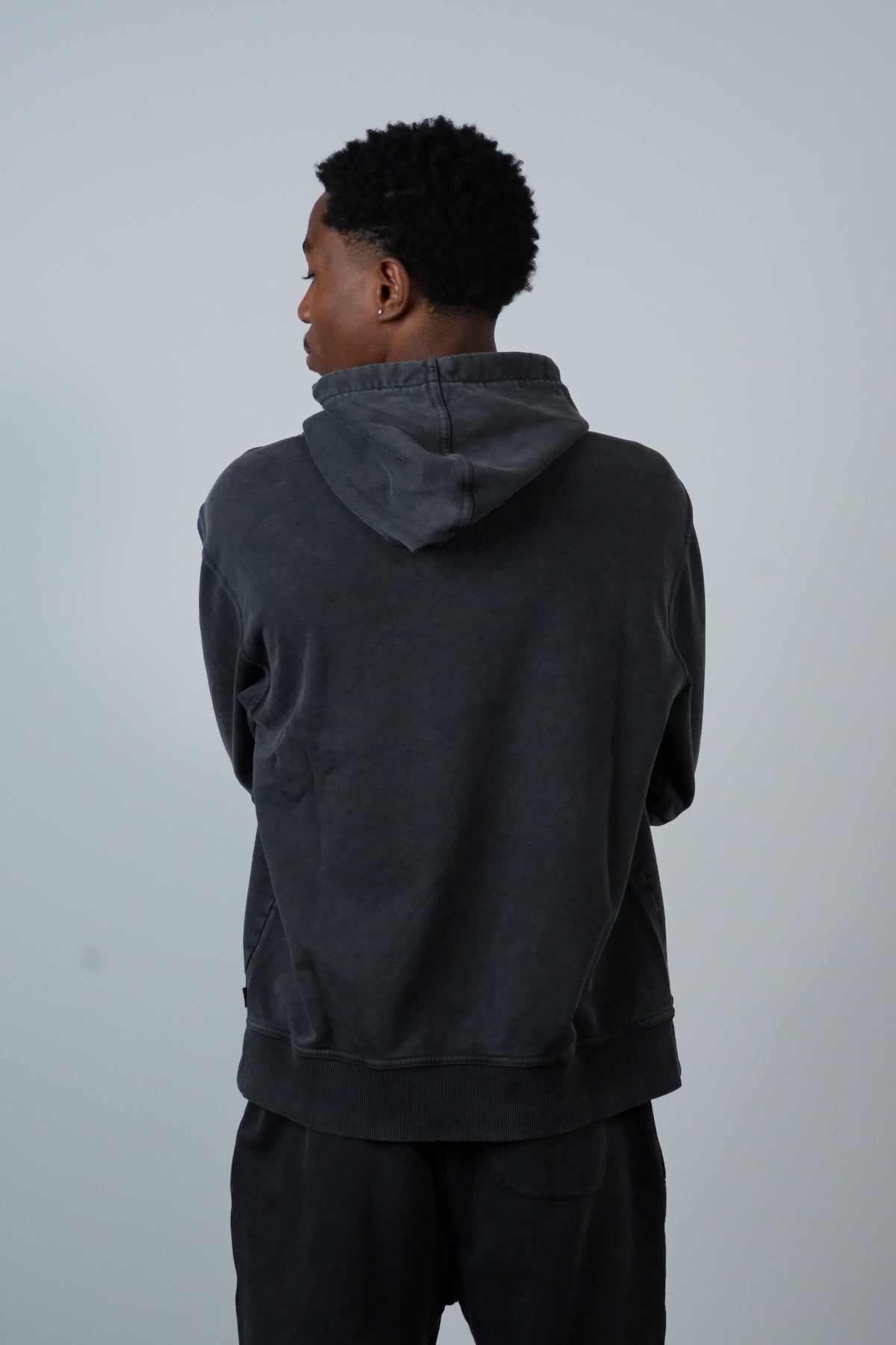 French Terry Hoodie Black