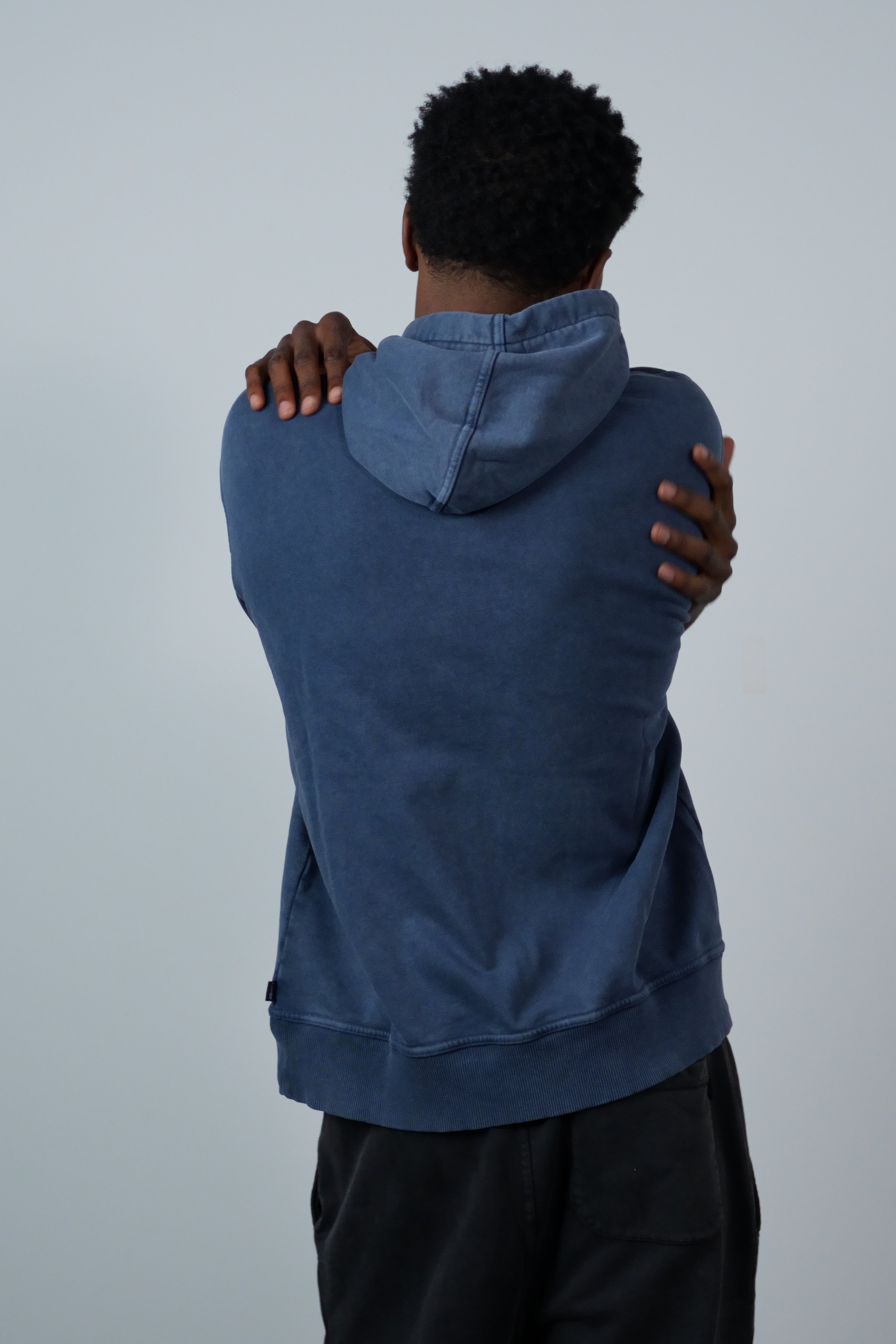 French Terry Hoodie Navy