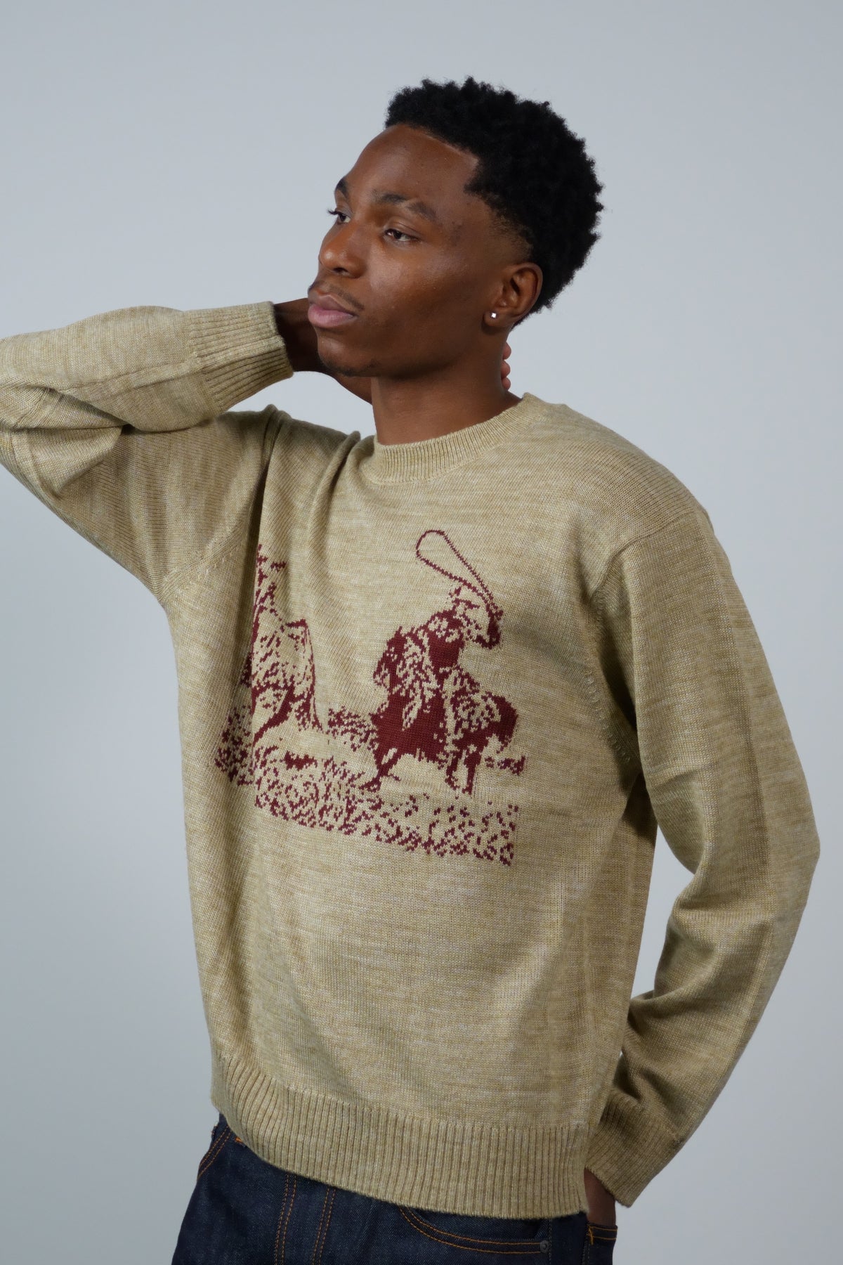 Just For A Moment Knit Sweater Oatmeal