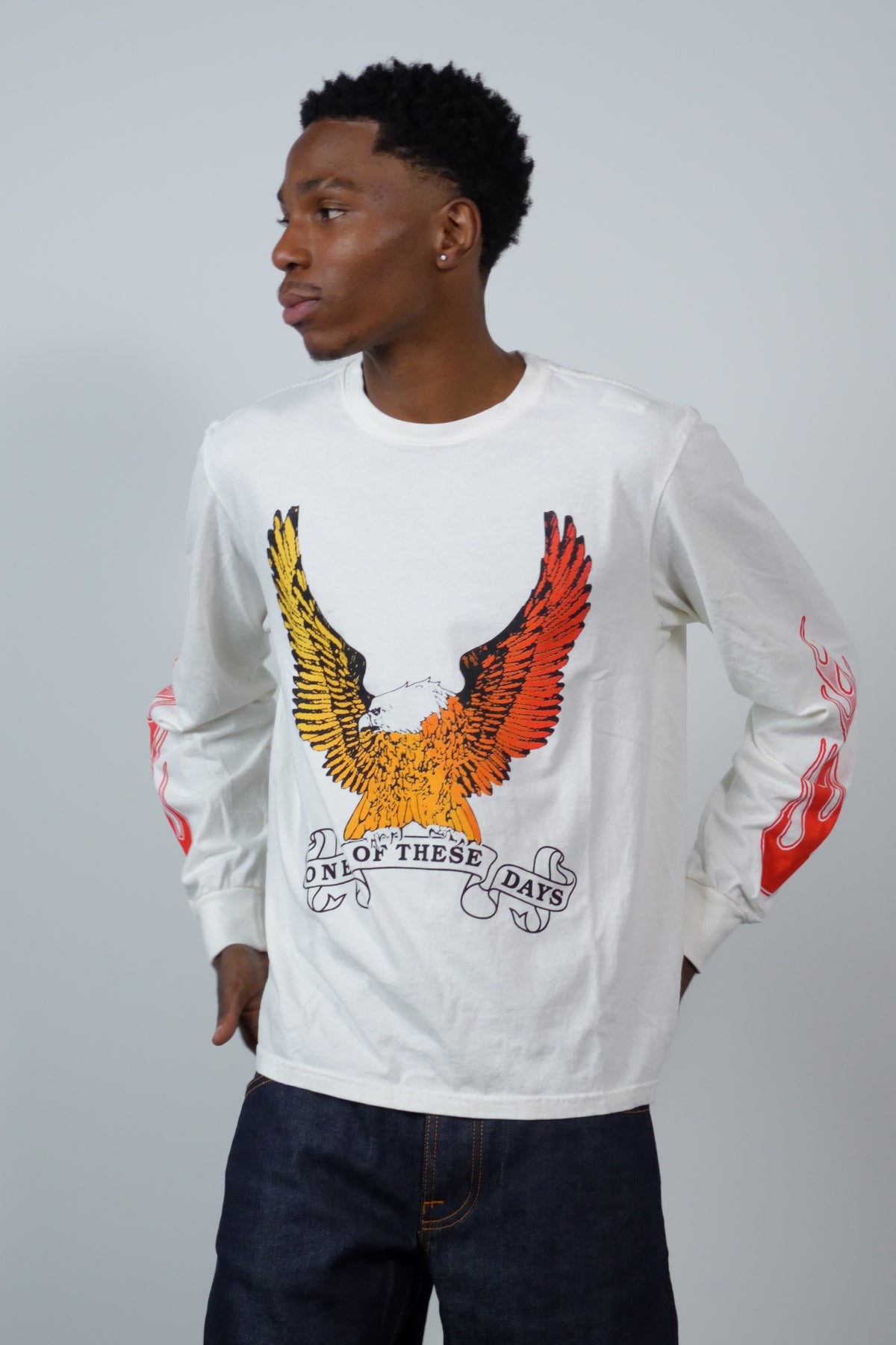An American Original Long Sleeve T-Shirt Bone