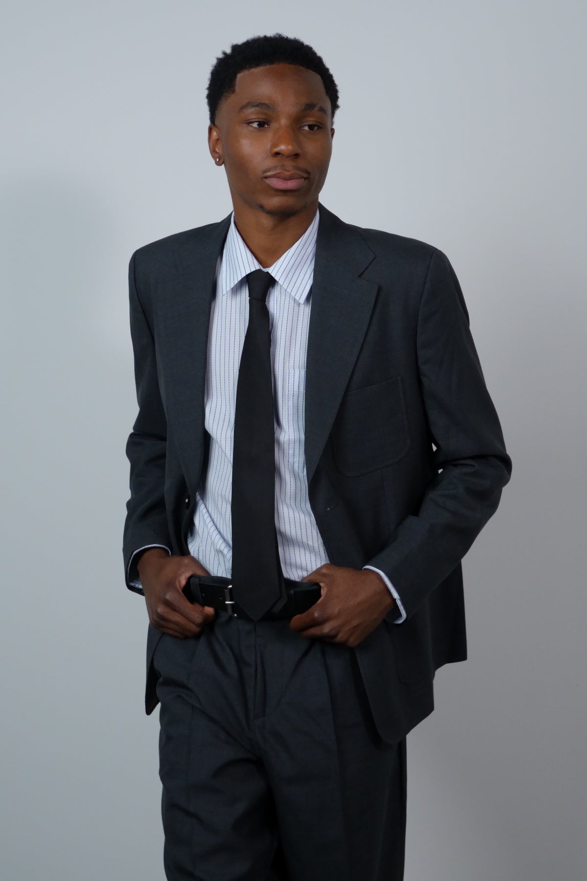 Patch Pocket Blazer Dark Grey Dry Wool