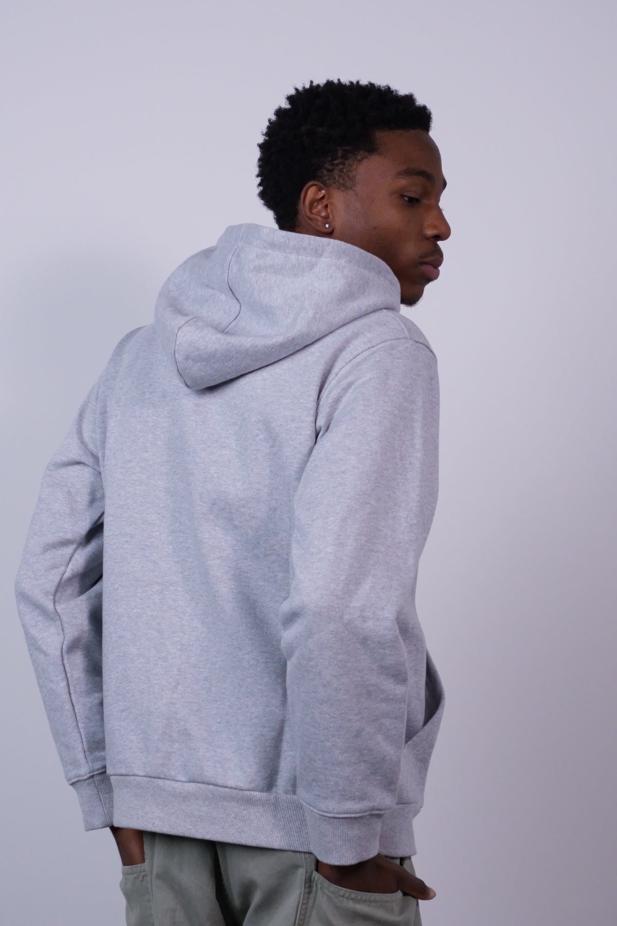 Lady Bug Hooded Sweatshirt Heather Grey