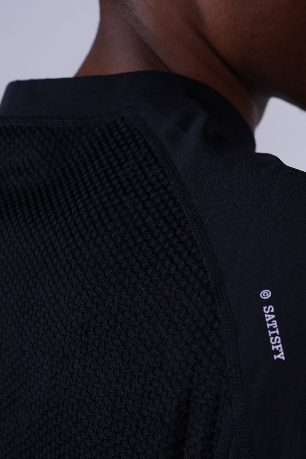 FuzzFleece Octa Long Tee Black