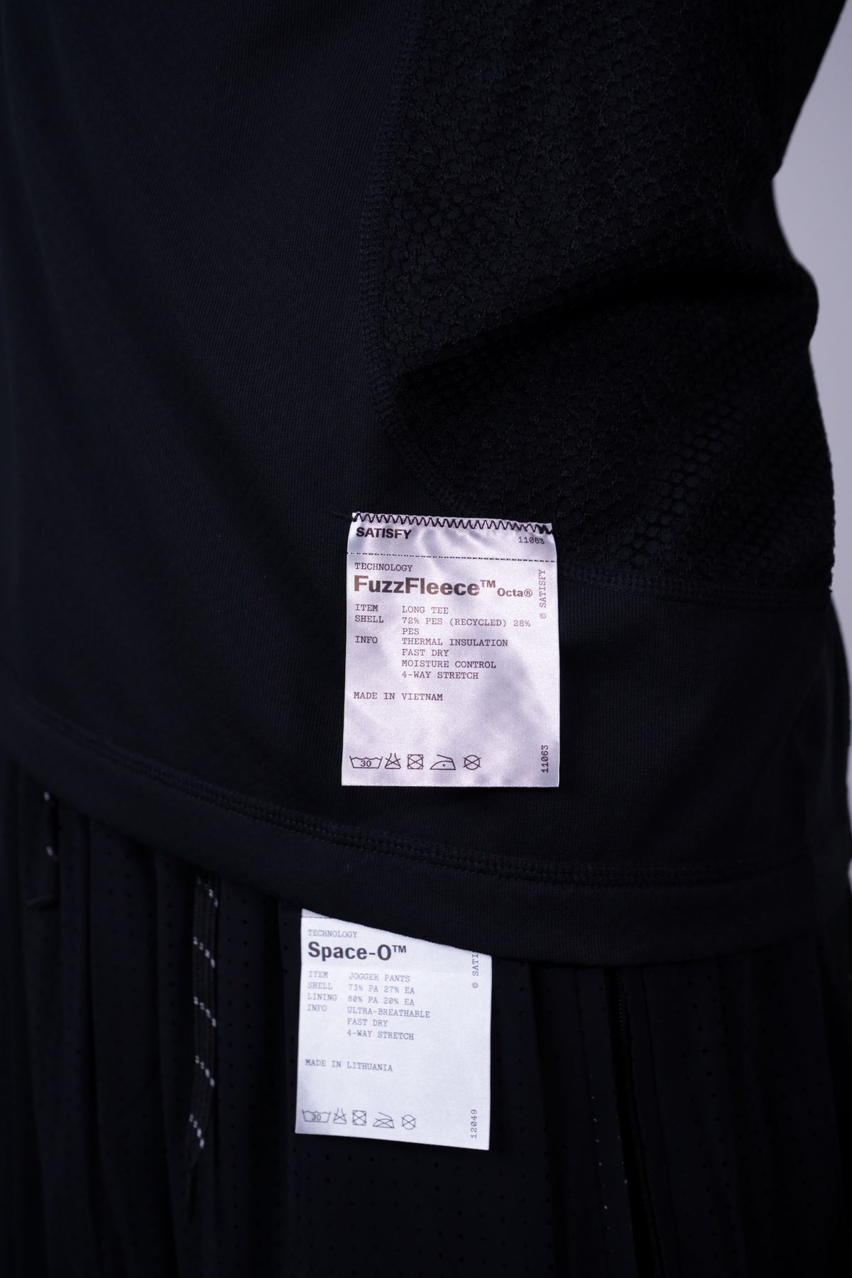 FuzzFleece Octa Long Tee Black
