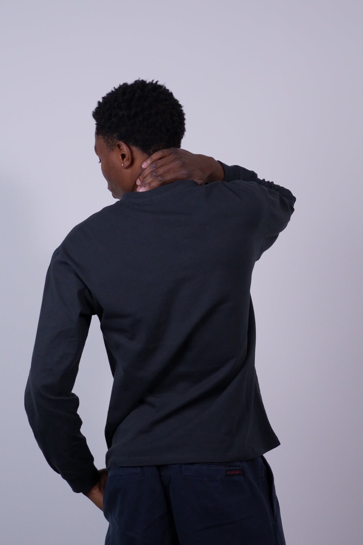 Flame L/S Tee Vintage Black