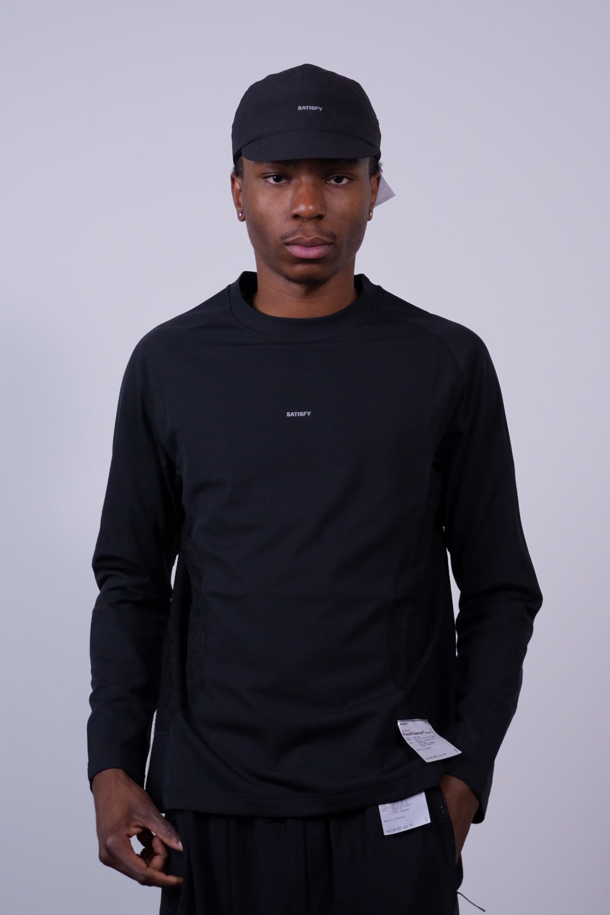 FuzzFleece Octa Long Tee Black