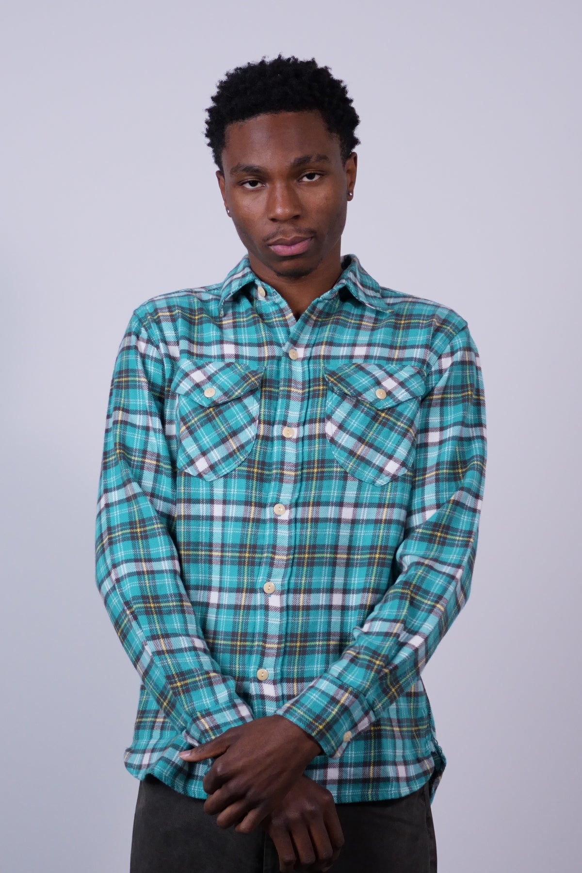 Washed Flannel Workshirt Thousand Lakes Plaid