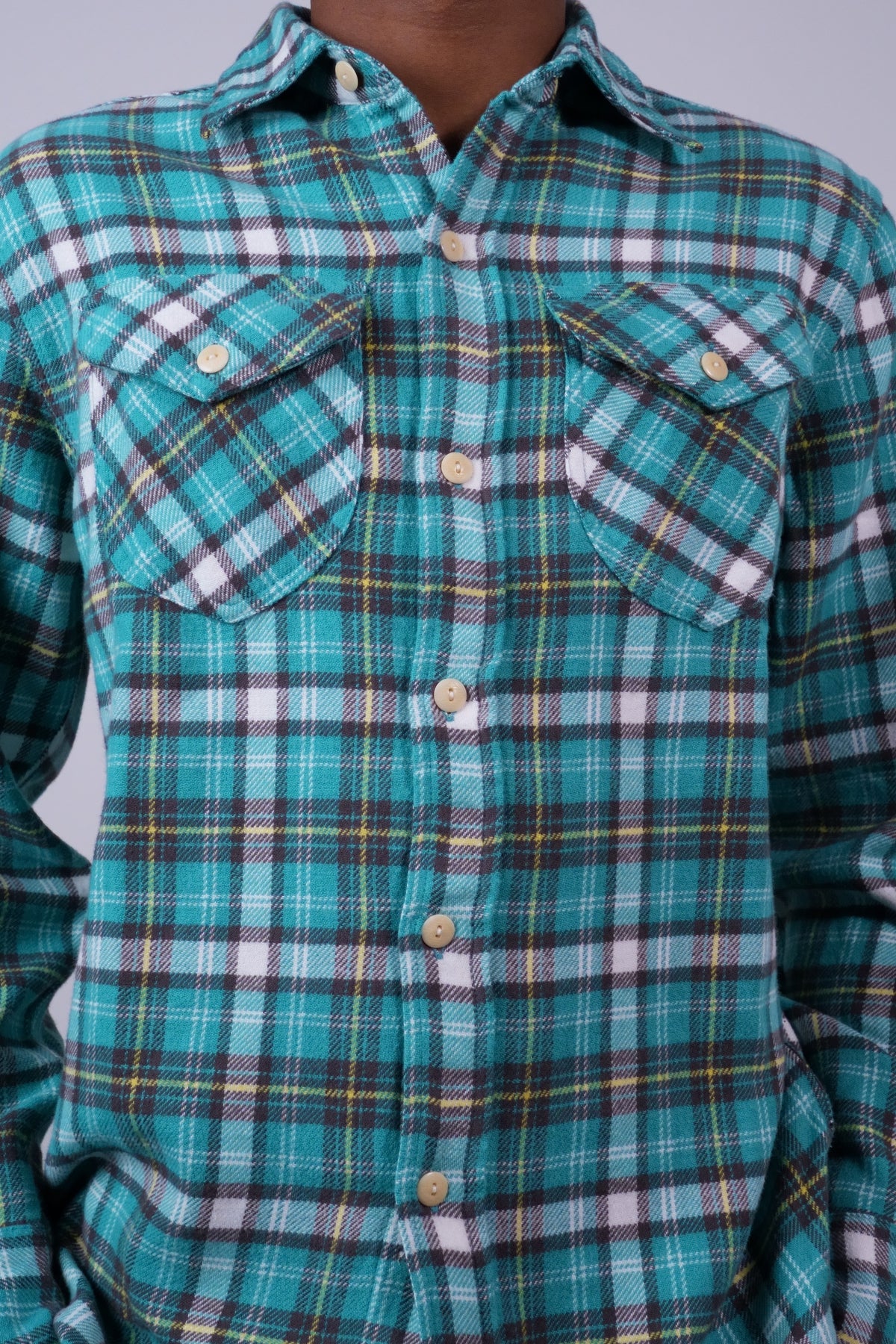 Washed Flannel Workshirt Thousand Lakes Plaid