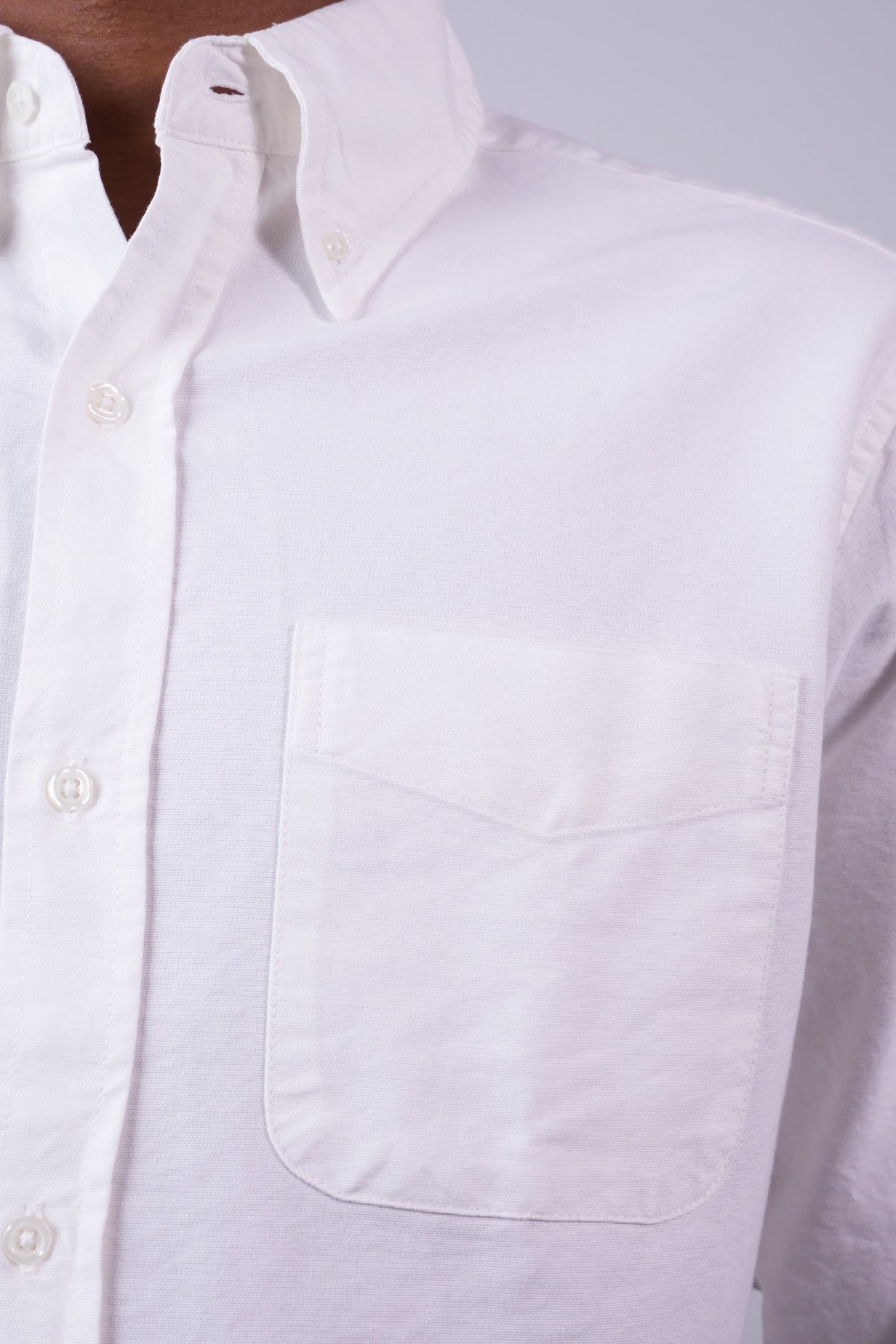 Oxford Cloth Button Down Shirt Classic White