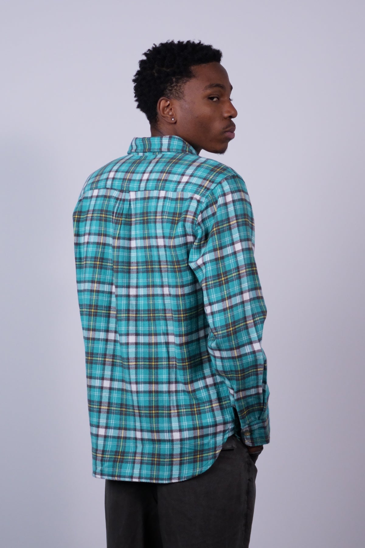 Washed Flannel Workshirt Thousand Lakes Plaid