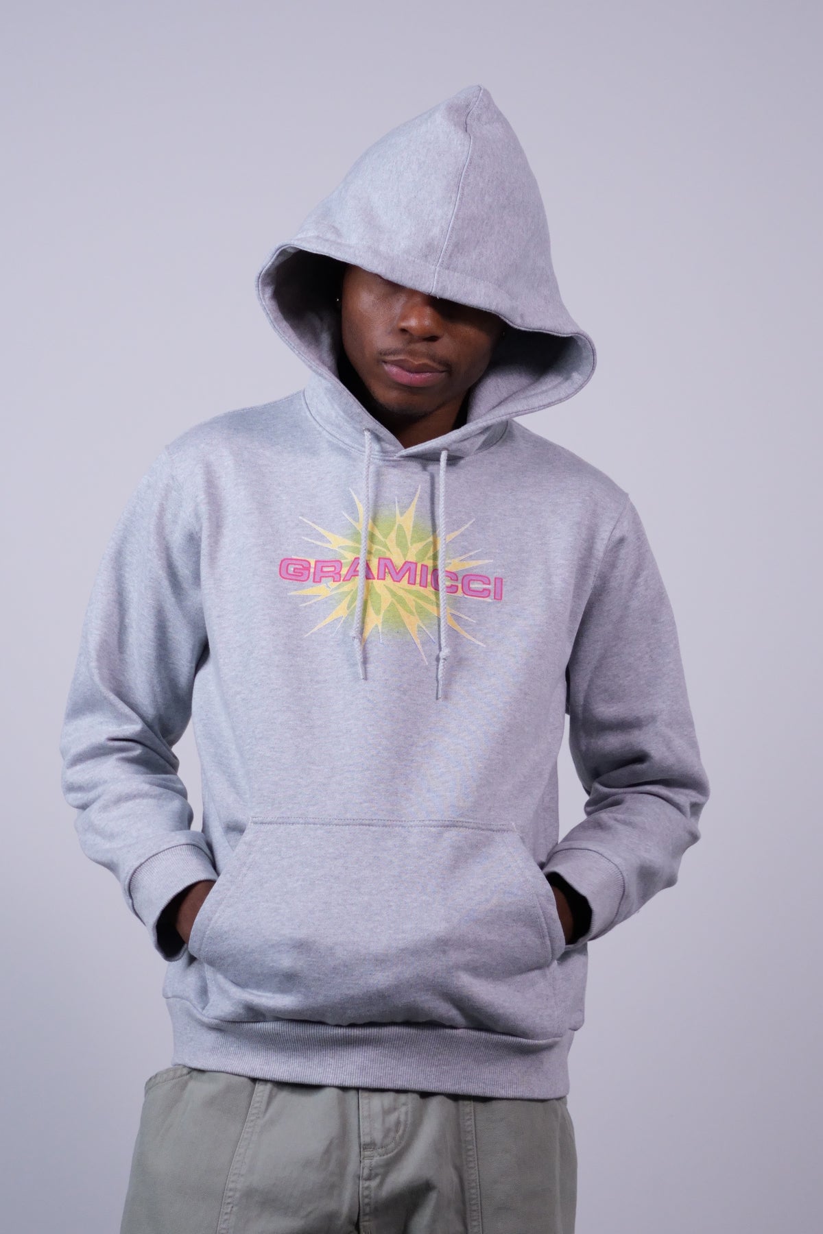 Starburst Hooded Sweatshirt Heather Grey