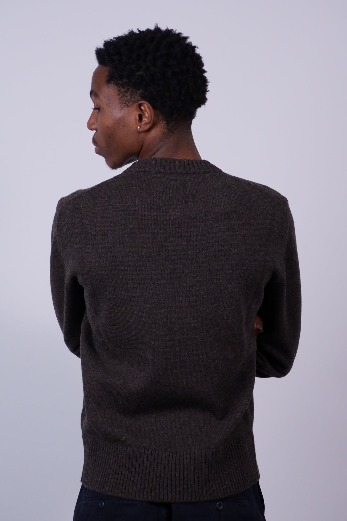 Stensmark Merino Lambswool Sweater Heathland Brown