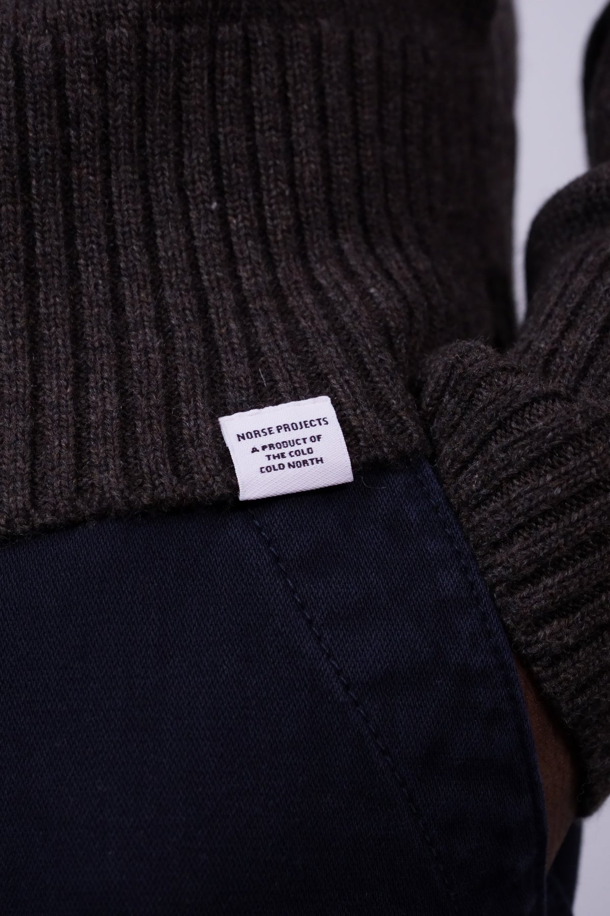 Stensmark Merino Lambswool Sweater Heathland Brown