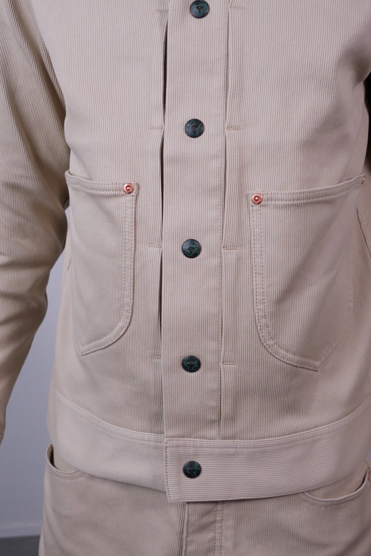 Bedford Cord Ranch Jacket Off White